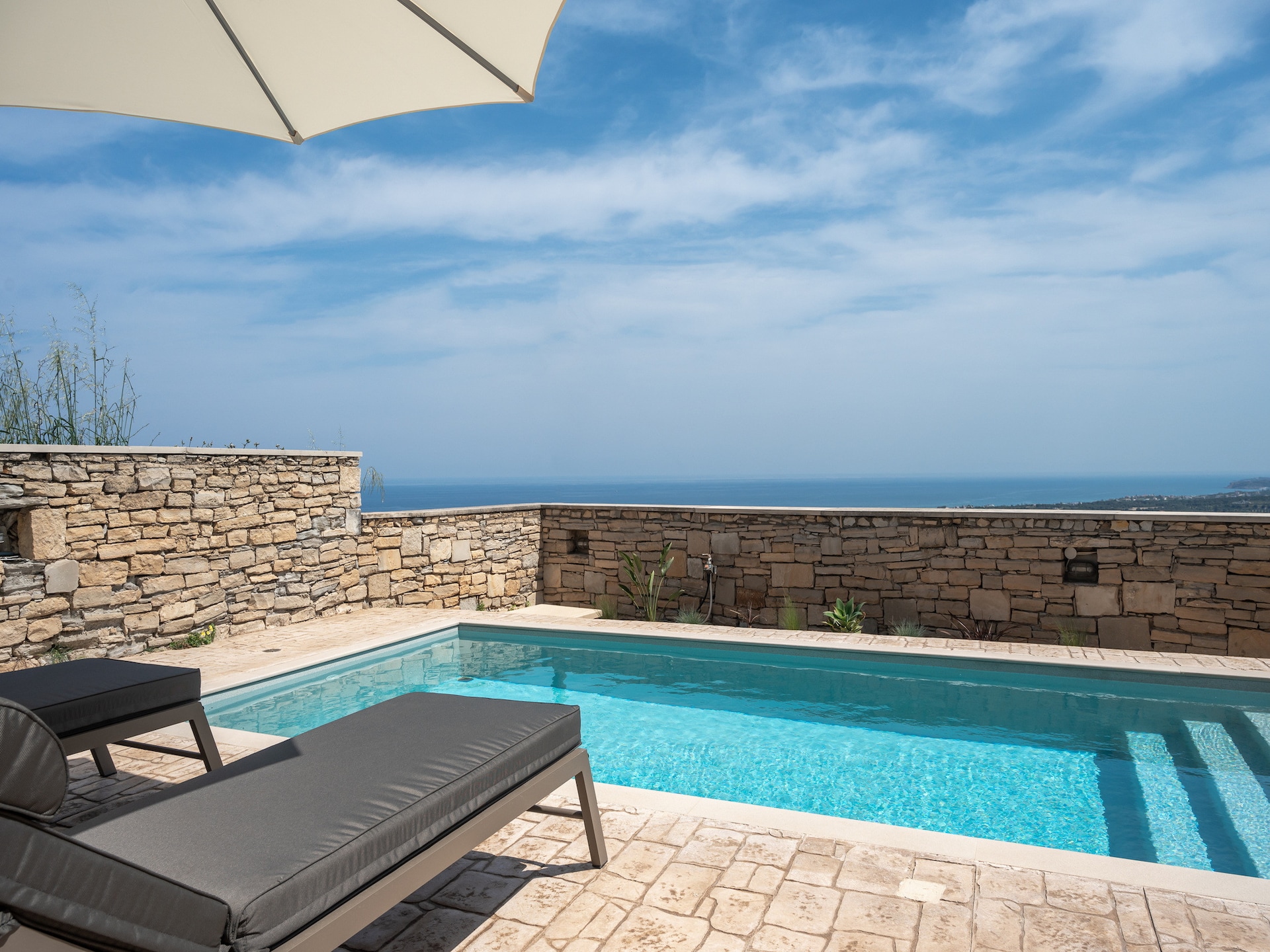 Zonnige studio met privézwembad en uitzicht op zee bij Rethymno - foto 9