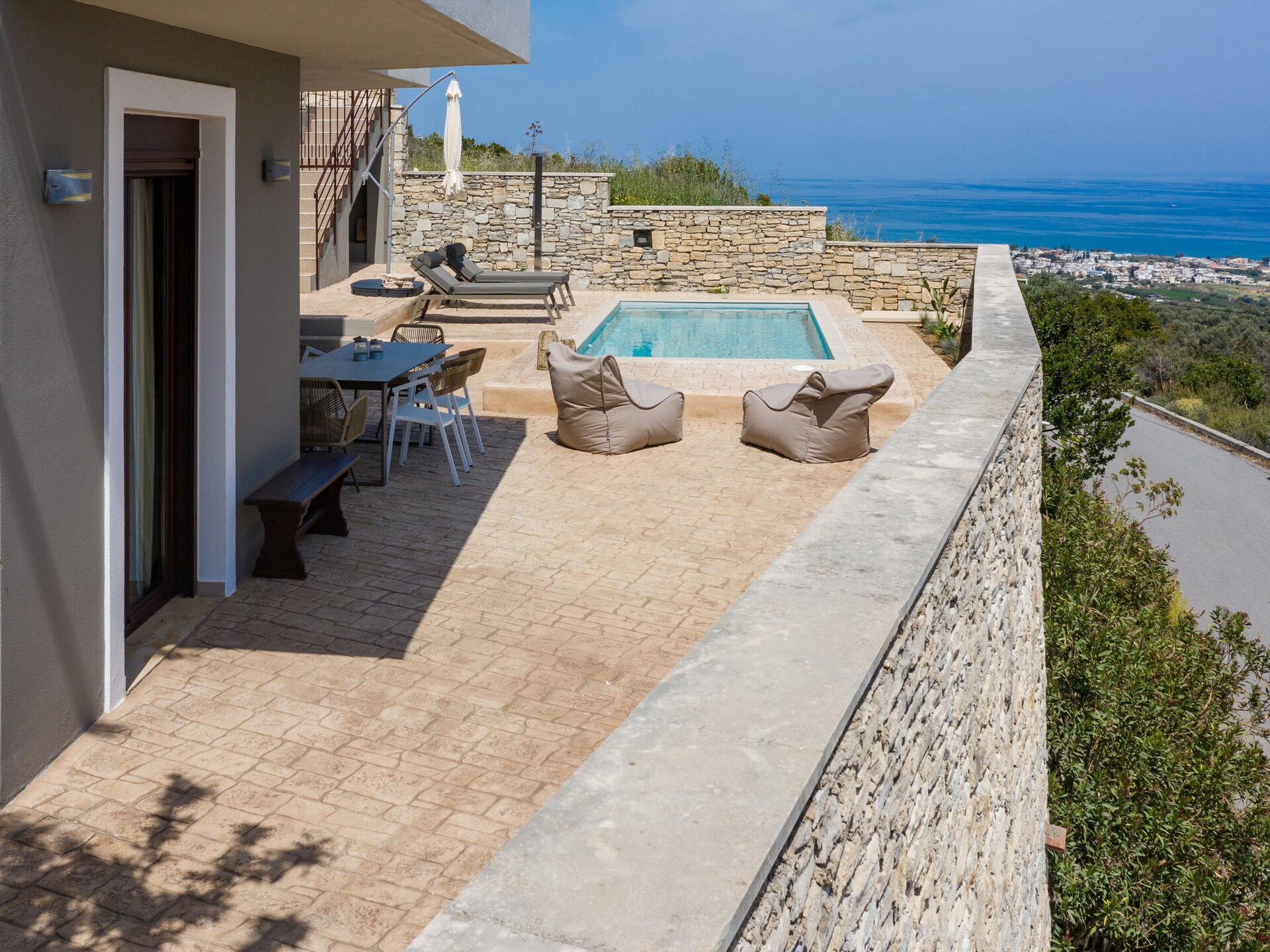 Zonnige studio met privézwembad en uitzicht op zee bij Rethymno - foto 23