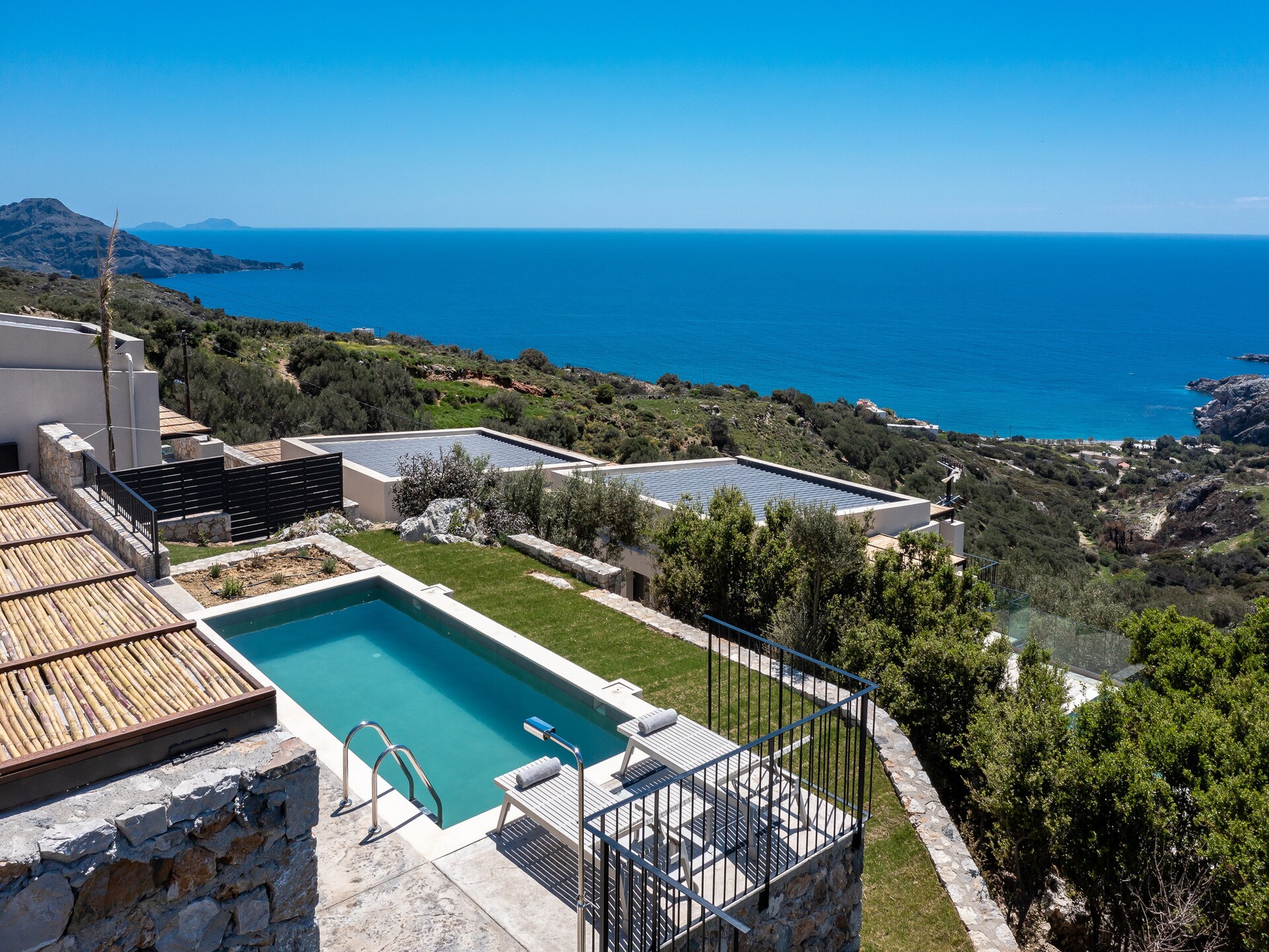 Moderne villa met privézwembad en zeezicht nabij Plakias - foto 11