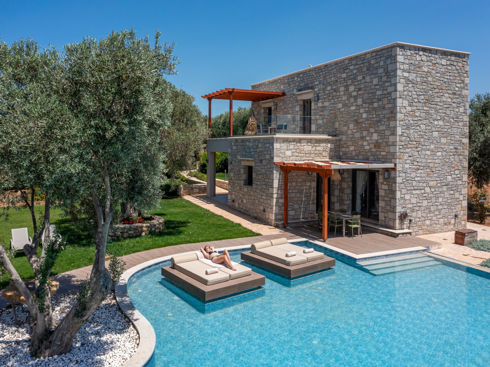 Ruime villa Diktamos met privézwembad bij strand van Prinos - foto 48