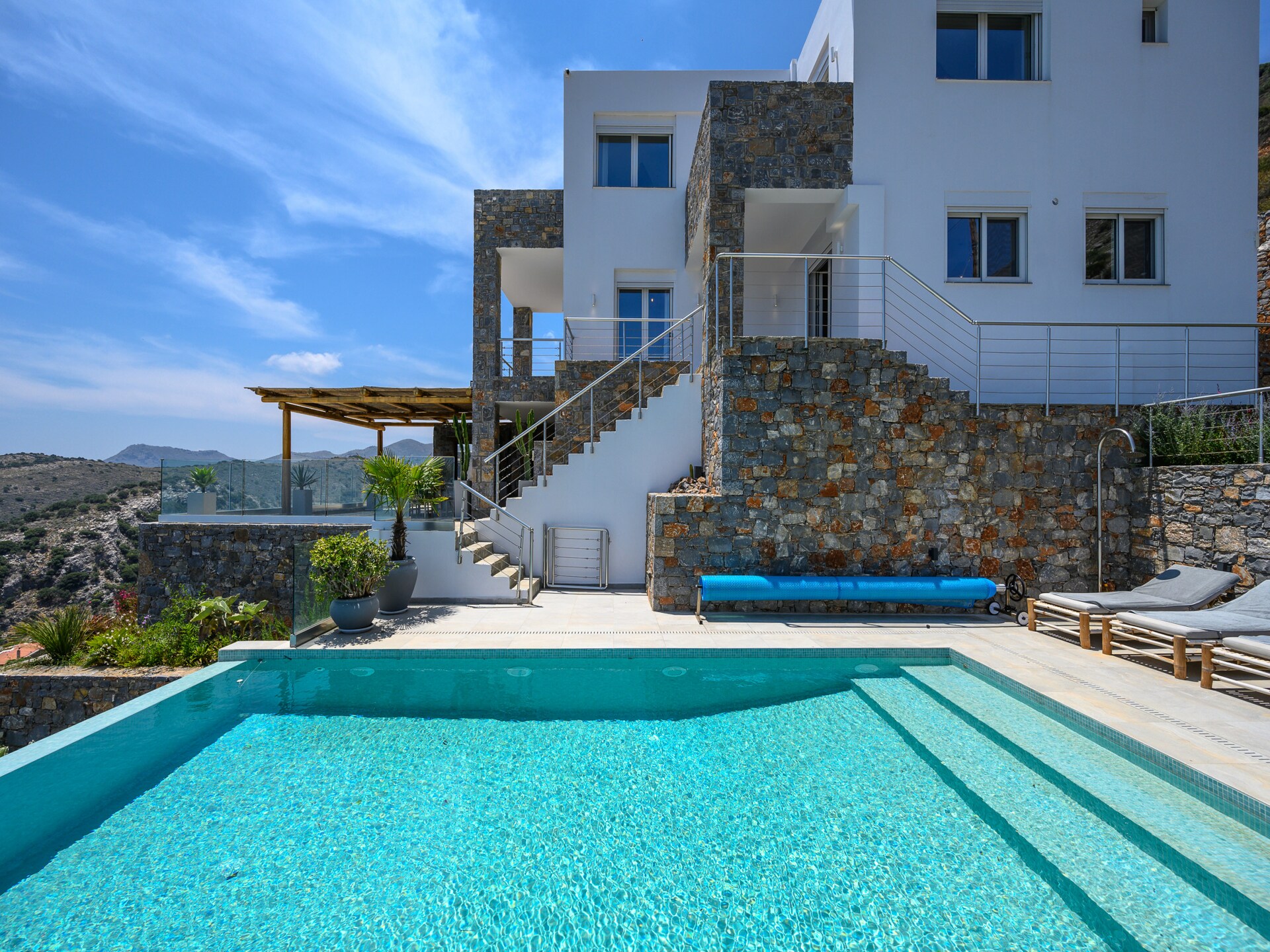 La Villa Havgas: Luxe villa met verwarmd zwembad en zeezicht in Elounda, Griekenland - foto 8