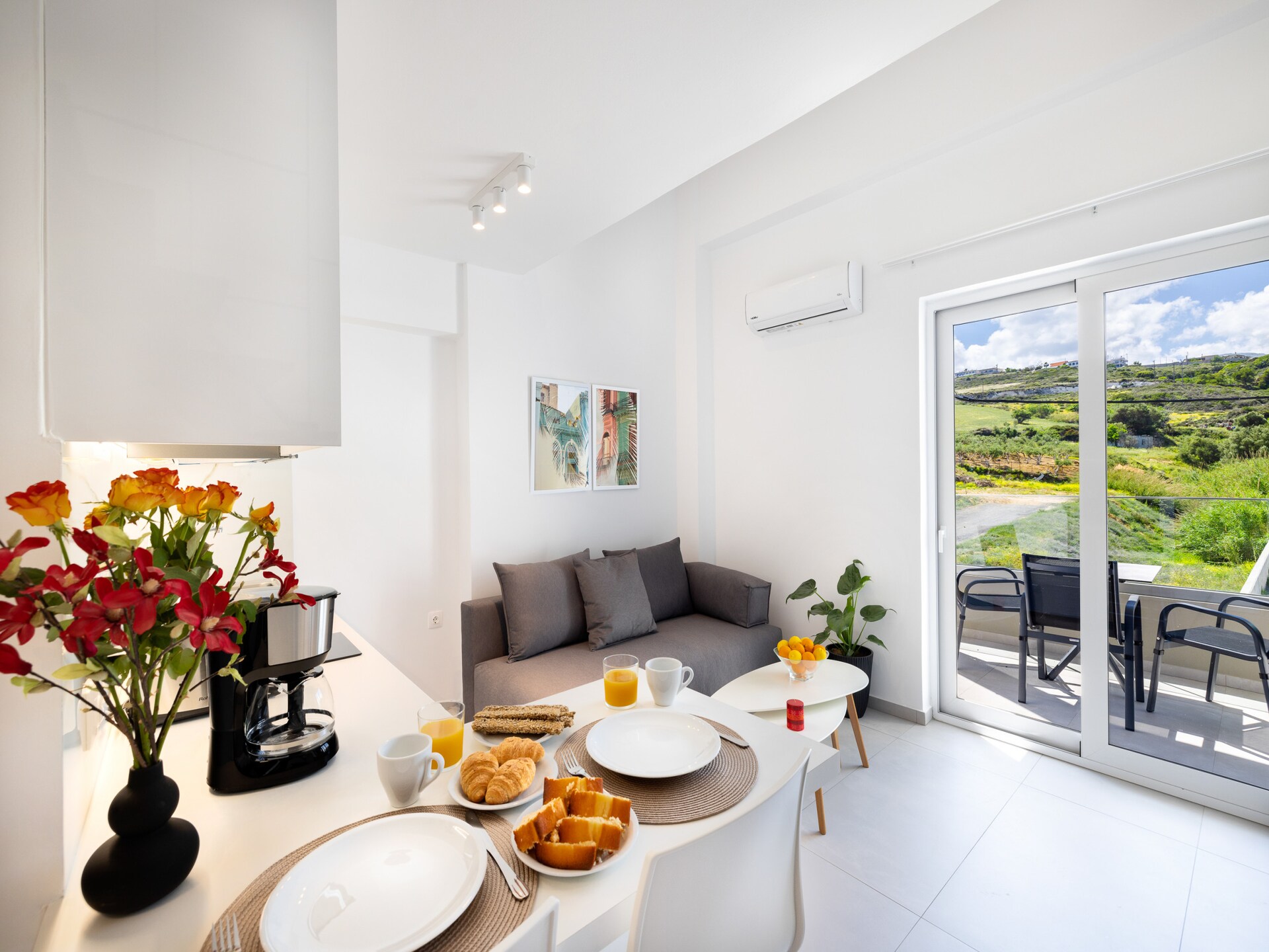 Stijlvol Mezzanine Appartement met Uitzicht, 300m van Strand Rethymno - foto 8