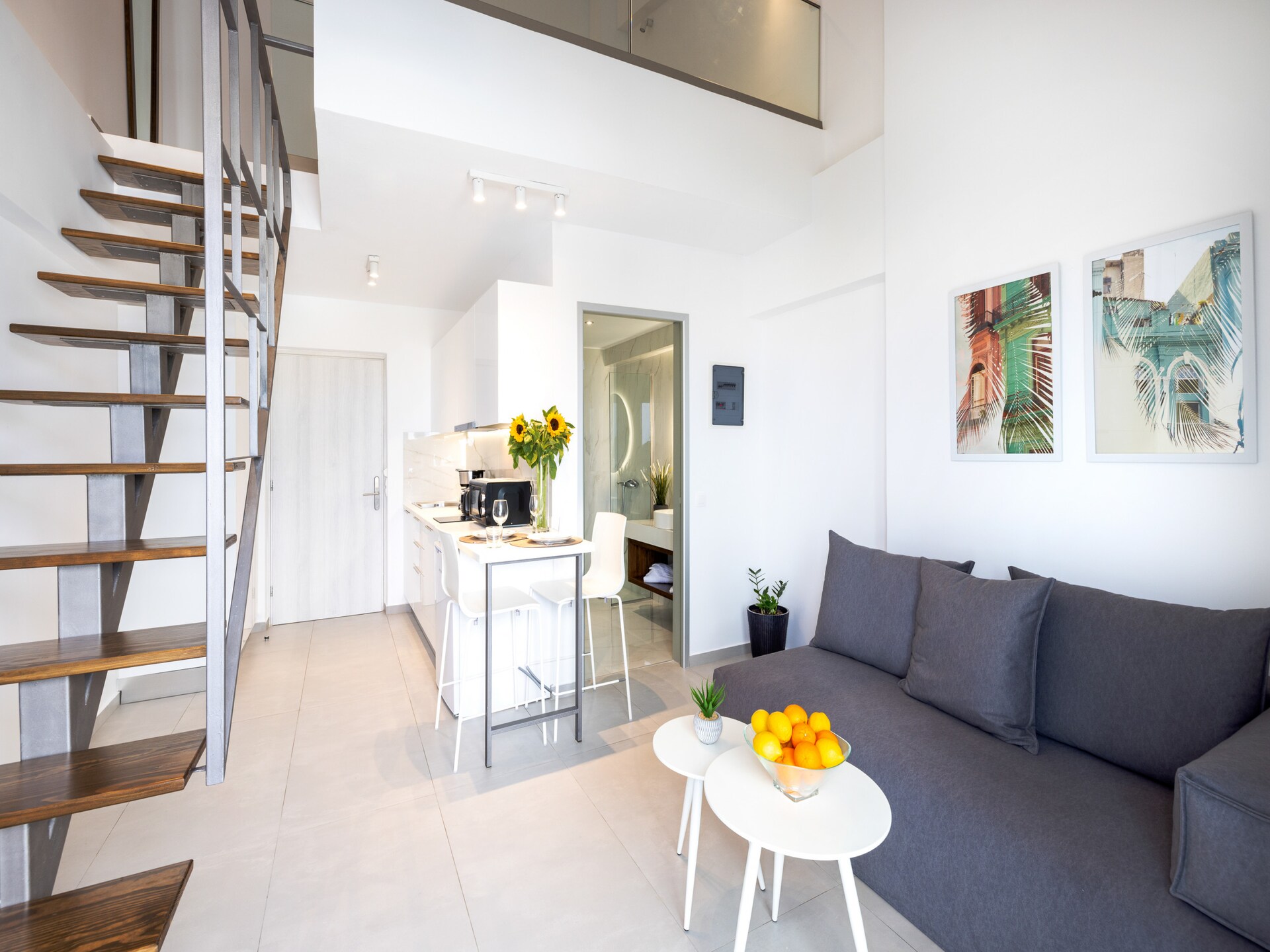 Creta Sun 203: Modern mezzanine-appartement met zeezicht bij strand Rethymno - foto 9