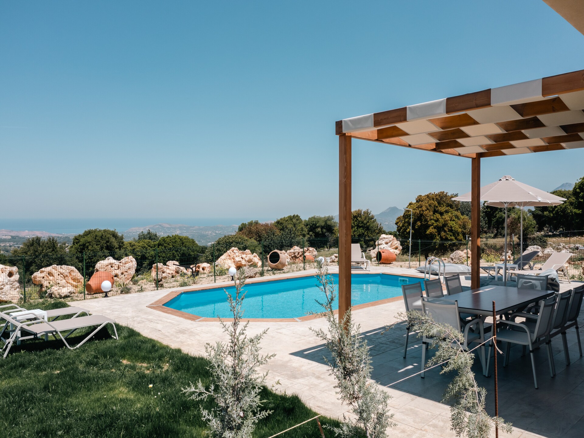 Moderne villa met privézwembad en panoramisch uitzicht op de Kretenzische Zee - foto 28