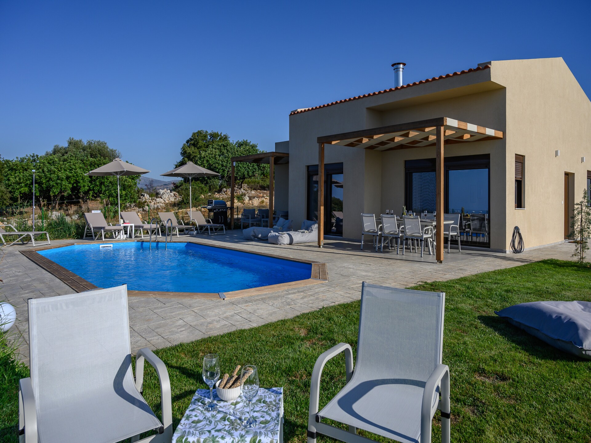 Moderne villa met privézwembad en panoramisch uitzicht op de Kretenzische Zee - foto 38