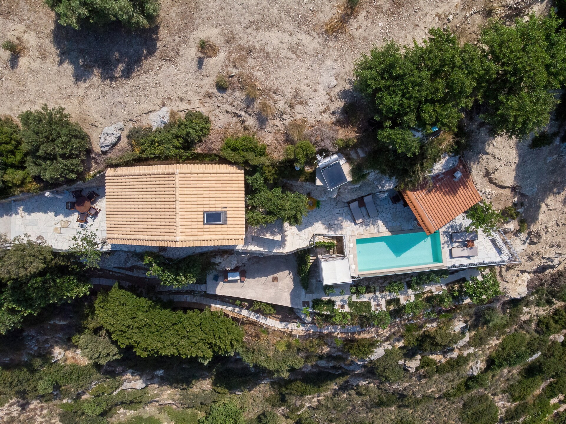 Villa Faragi Sophie: privézwembad met zee- en bergzicht in Maroulas - foto 20
