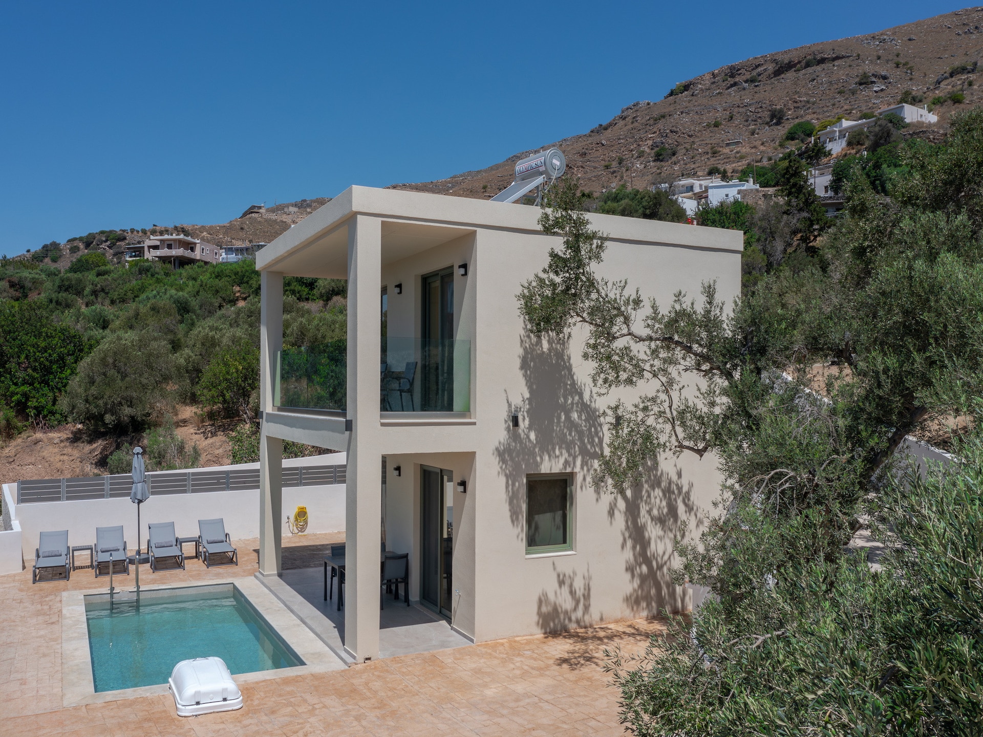 Privézwembad en rust in Villa Katerina 2 in Mariou - foto 28