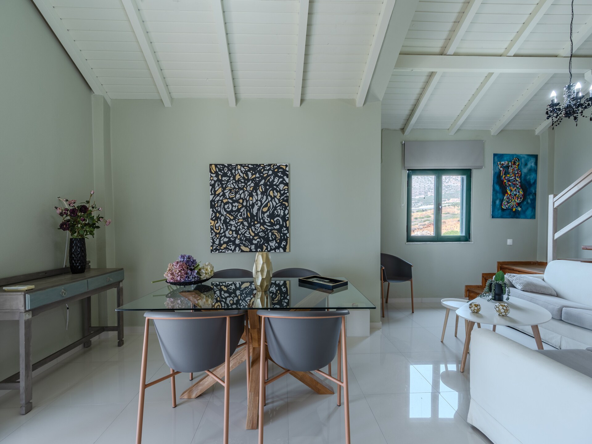 Gallery Apartment: Uitzicht op zee en bergen bij Keratokambos - foto 16
