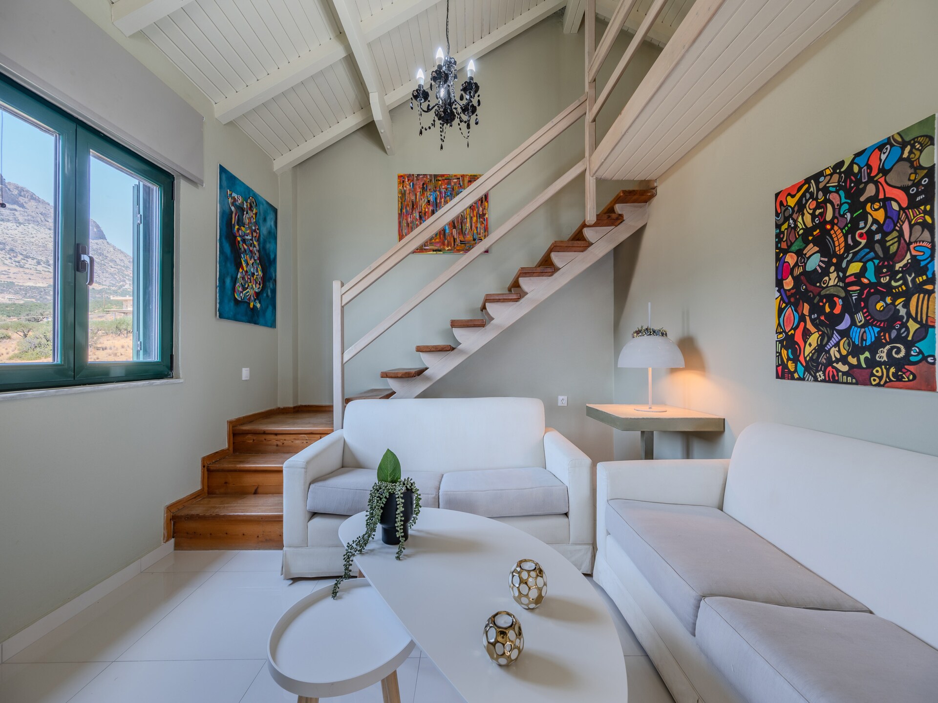 Gallery Apartment: Uitzicht op zee en bergen bij Keratokambos - foto 14