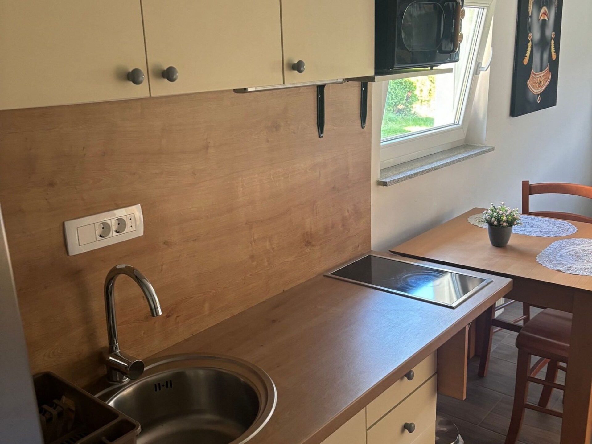 Knus studio-appartement in Žirovnica met uitzicht op de groene tuin - foto 2