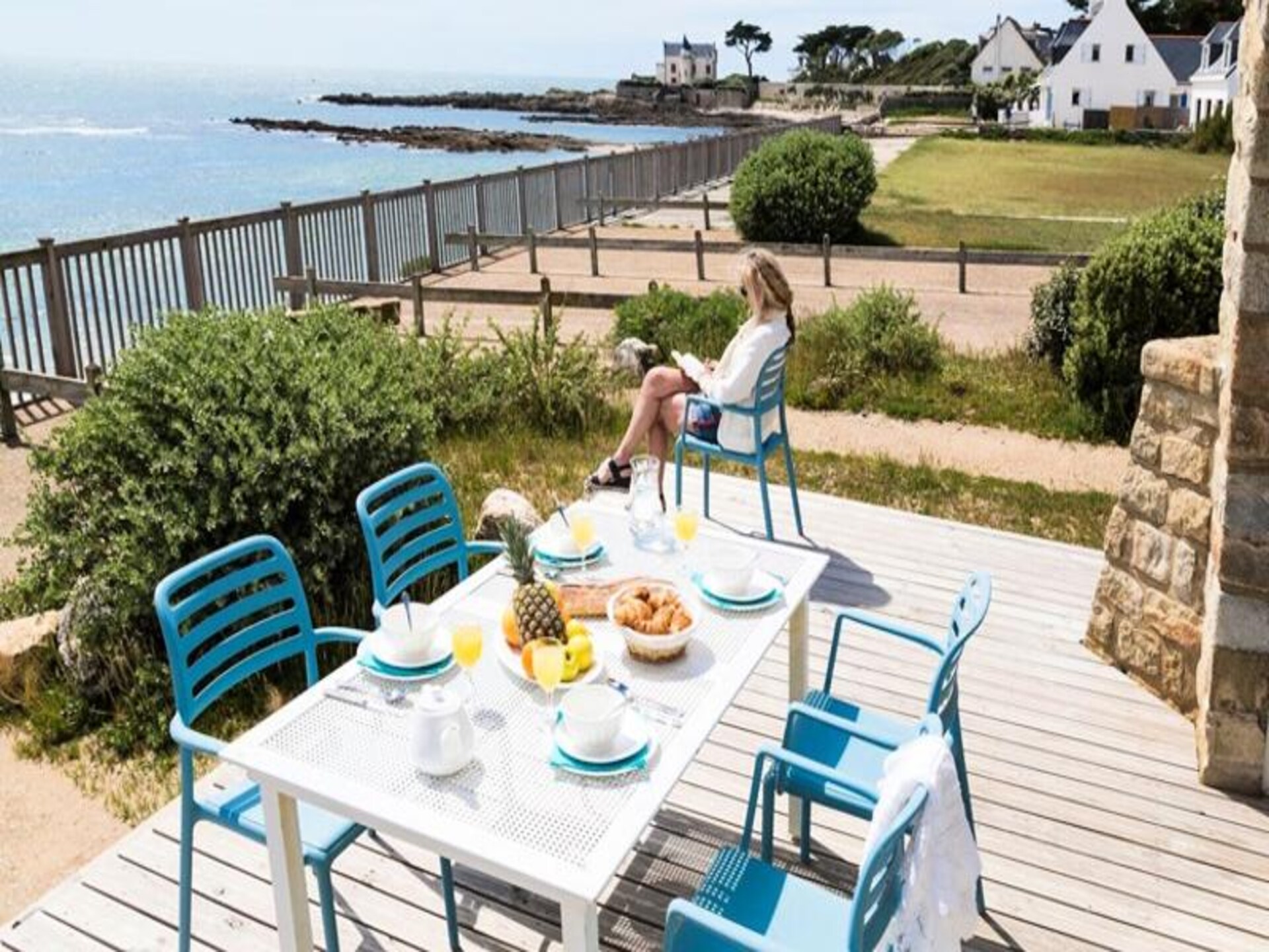 Appartement aan zee in bosrijk park bij Batz-sur-Mer voor 6 personen - foto 8
