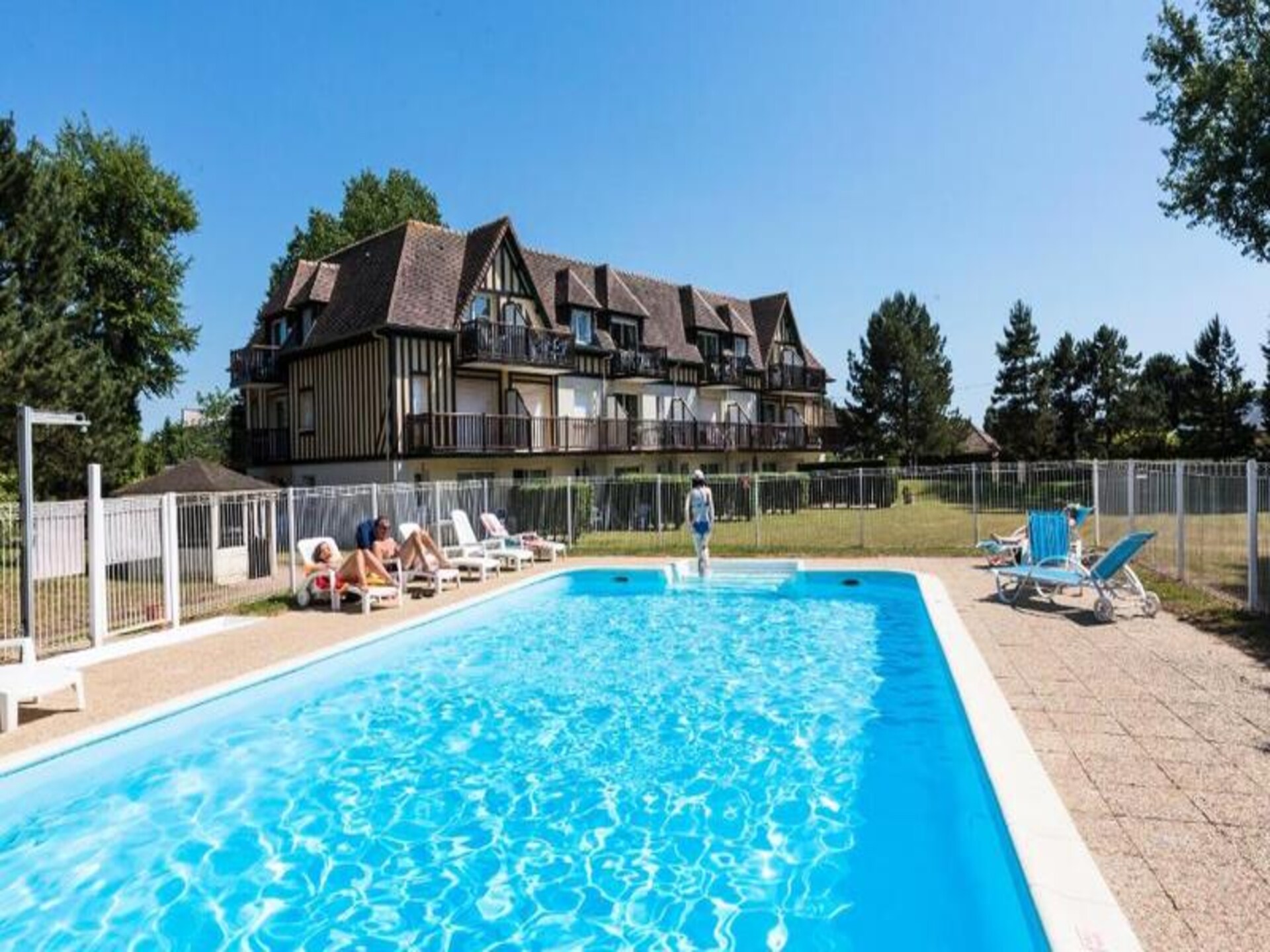 Appartement 4 personen bij strand Cabourg met verwarmd zwembad - foto 5