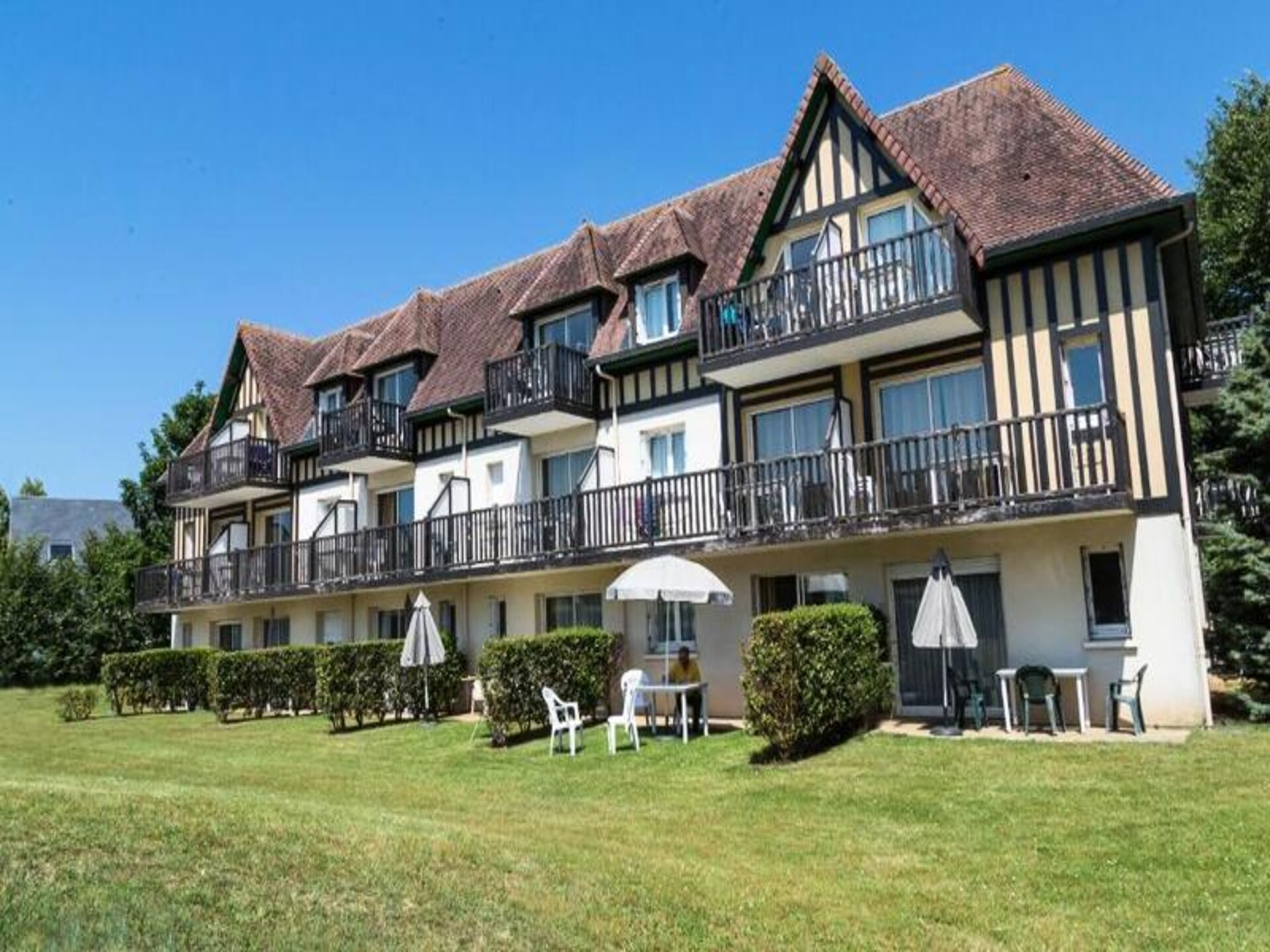 Appartement 4 personen bij strand Cabourg met verwarmd zwembad - foto 18