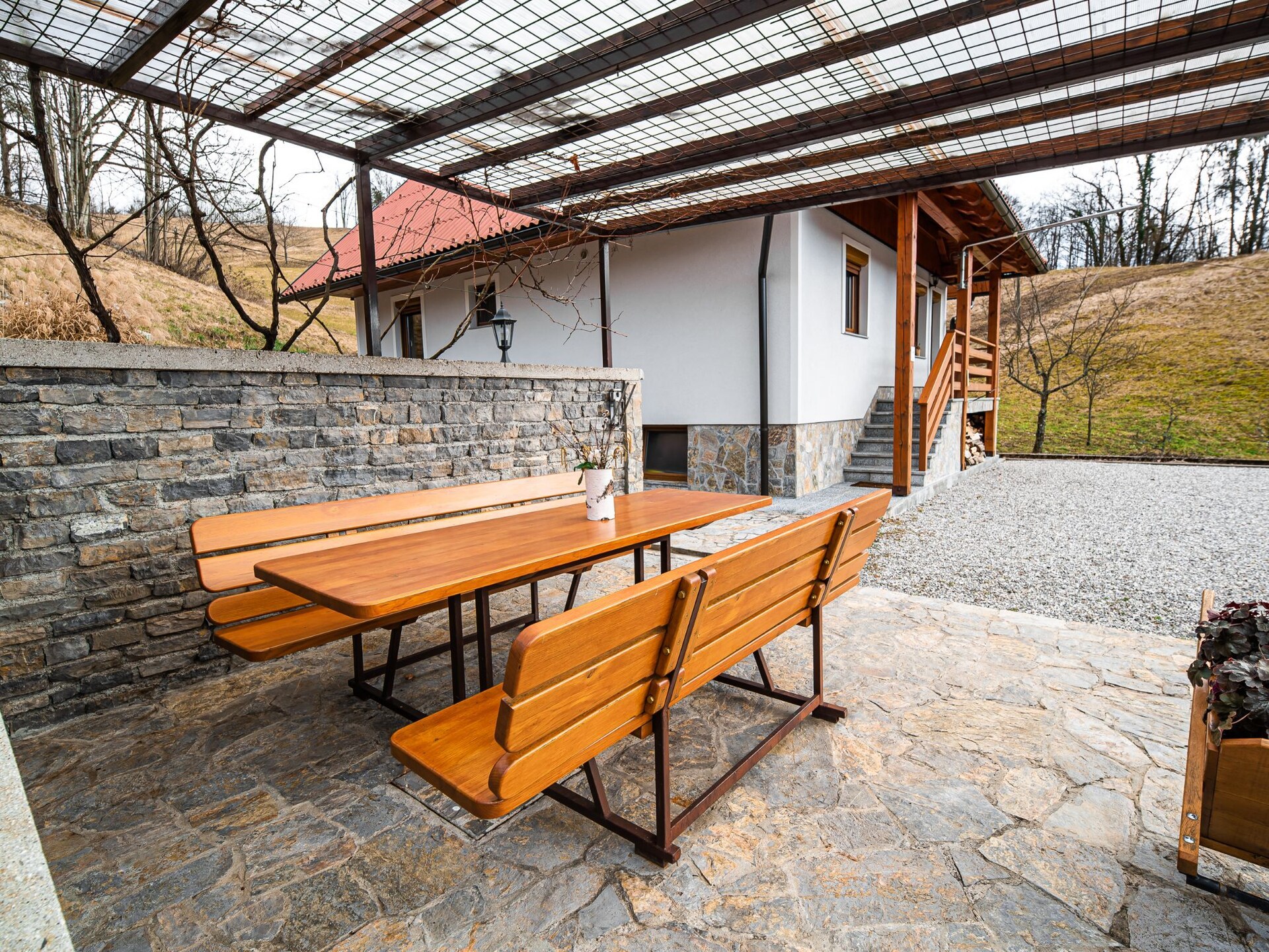 Vrijstaand vakantiehuis met sauna en BBQ aan de rivier bij Slap ob Idrijci - foto 42