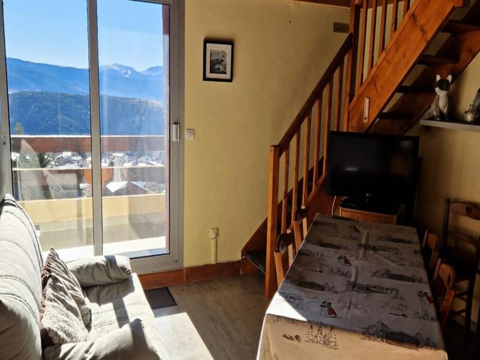 Rustig 3-kamerappartement voor 8 personen met uitzicht op de bergen in Font-Romeu - foto 1