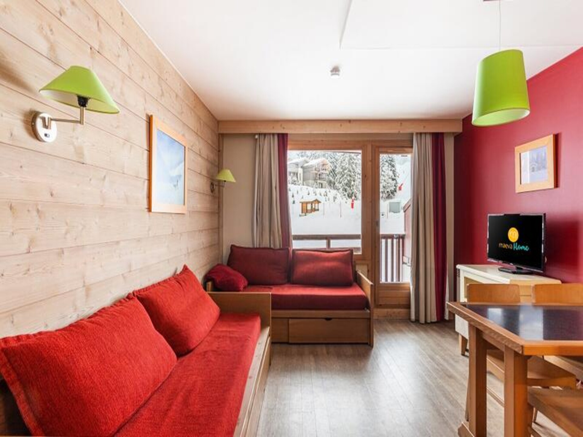 Appartement in autovrij La Tania, direct aan de piste tussen Courchevel en Méribel - foto 5