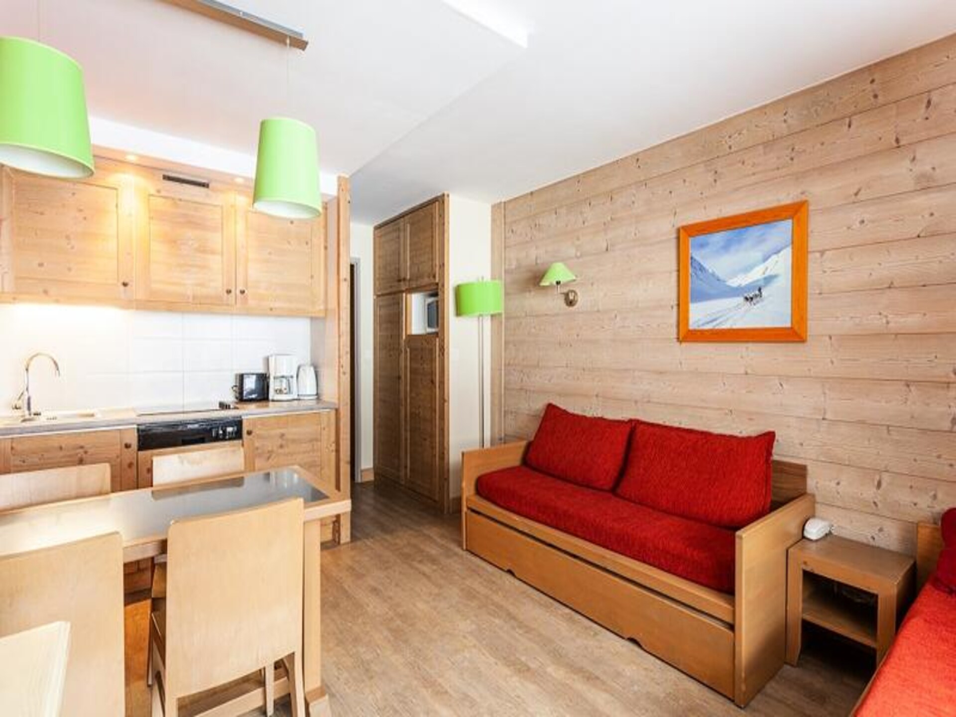 Appartement in autovrij La Tania, direct aan de piste tussen Courchevel en Méribel - foto 7