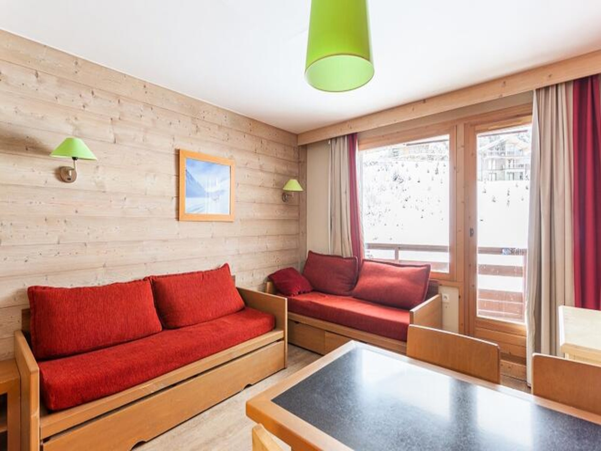 Appartement in autovrij La Tania, direct aan de piste tussen Courchevel en Méribel - foto 8