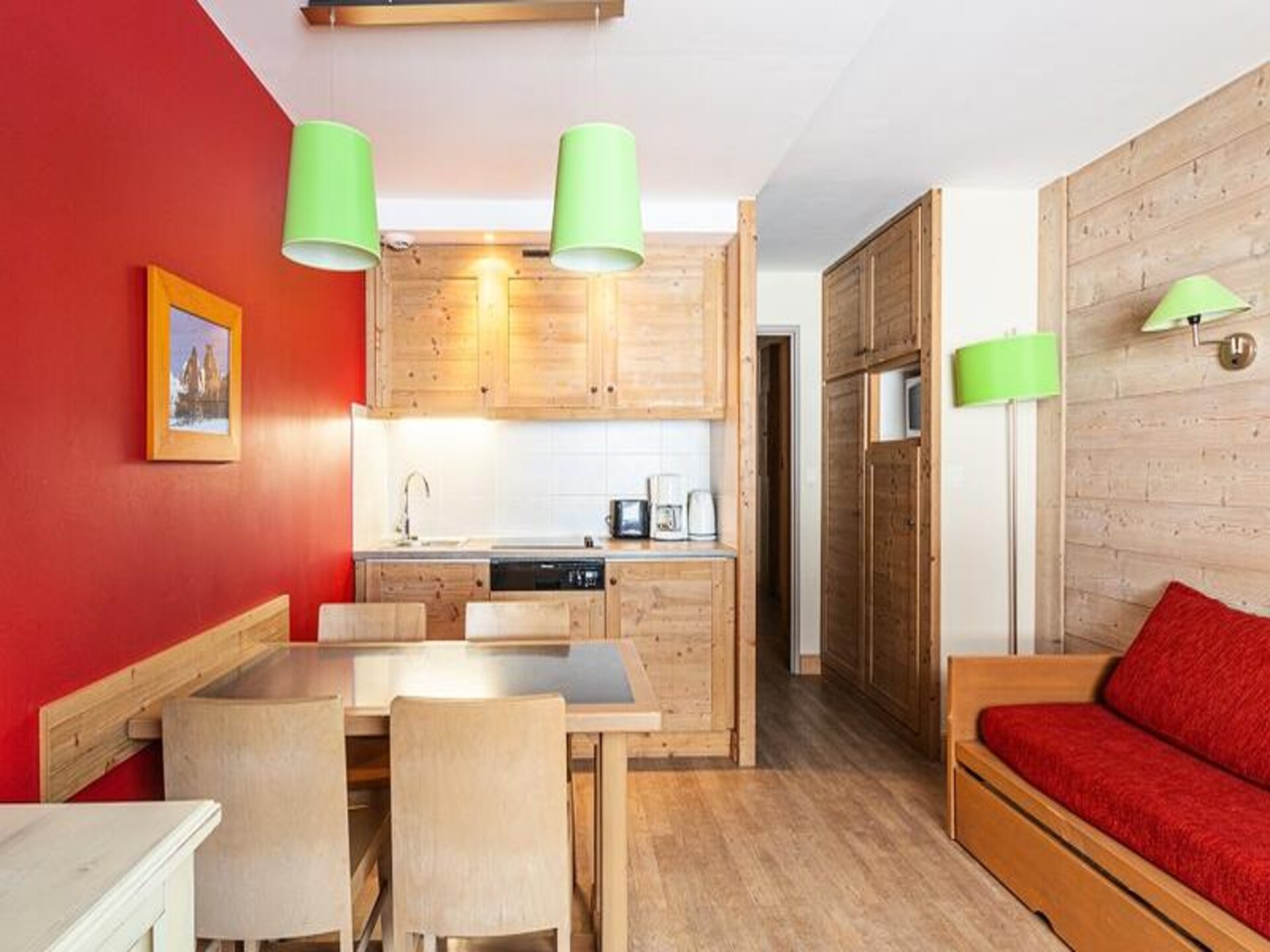 Appartement in autovrij La Tania, direct aan de piste tussen Courchevel en Méribel - foto 9