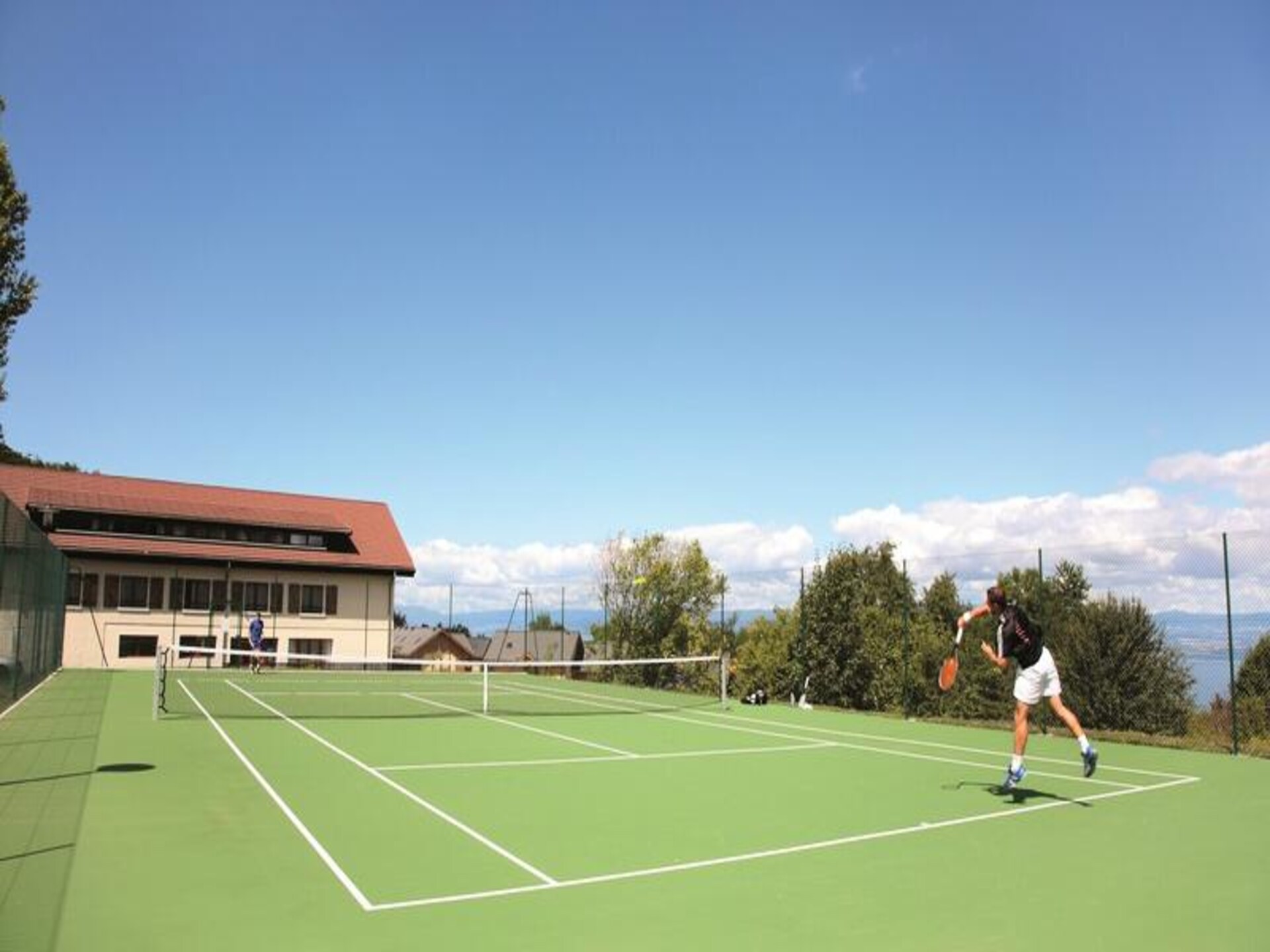 Knusse studio voor 2 bij het Meer van Genève met zwembad en uitzicht op de Alpen - foto 10