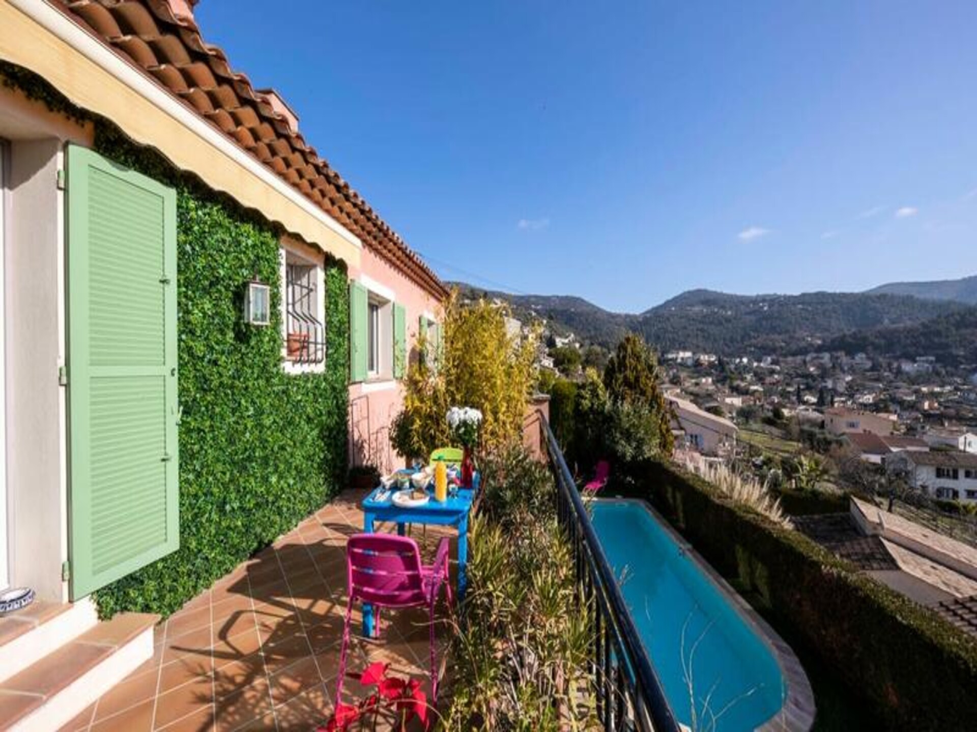 Ruime villa voor 8 met privézwembad en panoramisch uitzicht bij Nice - foto 31