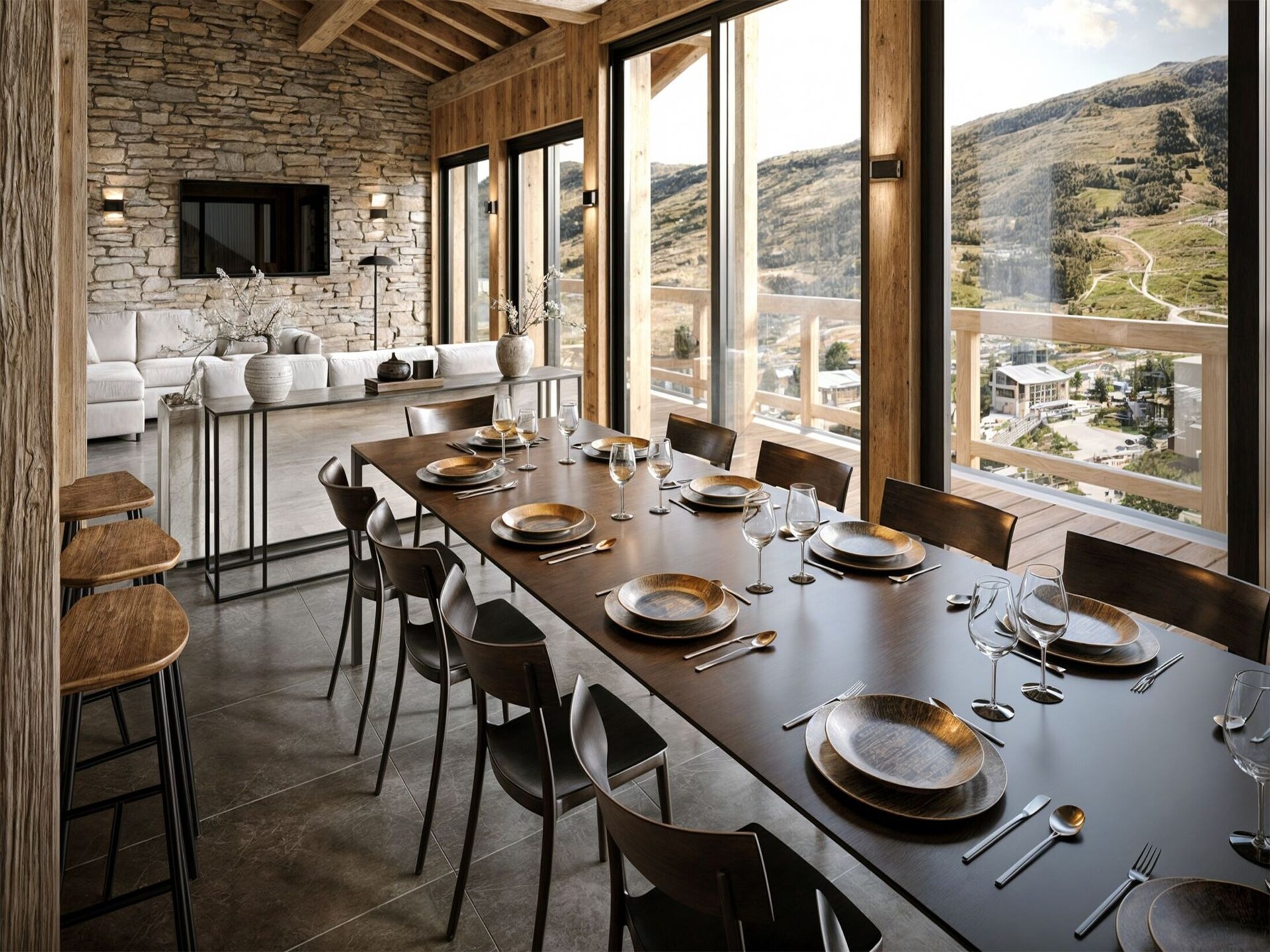 Ruim vrijstaand chalet voor 14 personen op 300 meter van de piste in Les Deux Alpes - foto 4