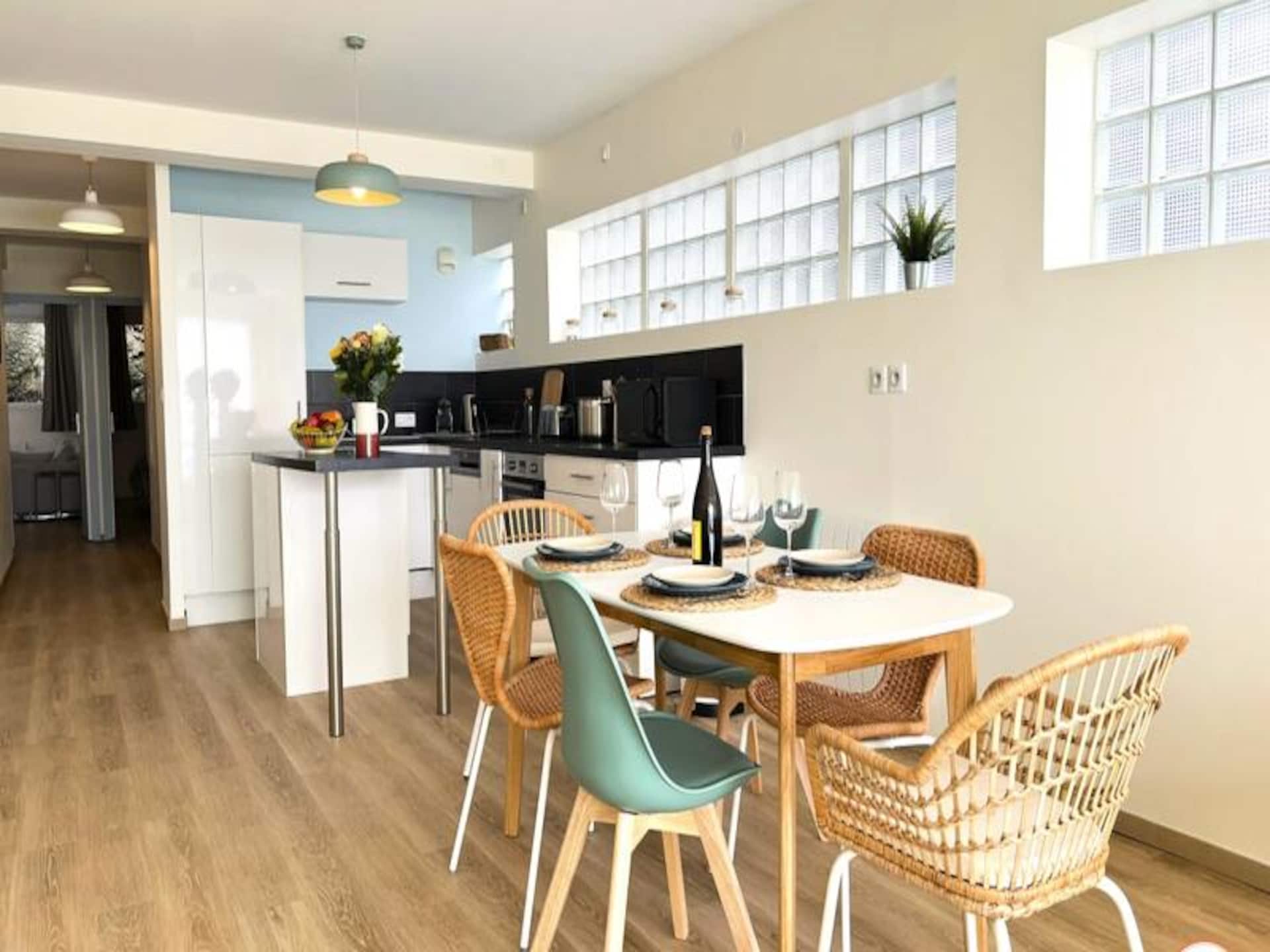 Le Bord De Mer: stijlvol appartement met zeezicht en terras in Le Havre - foto 9