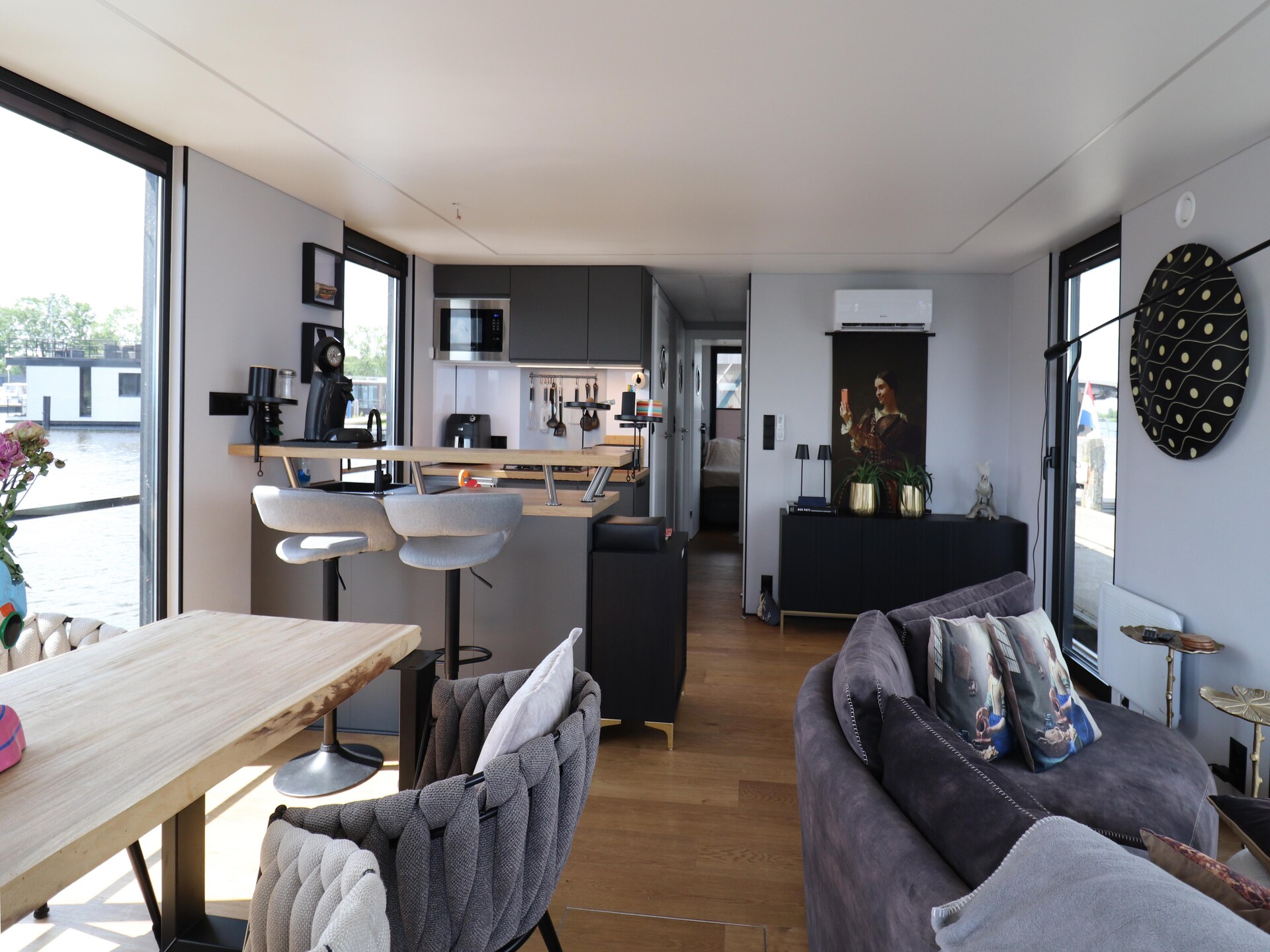 Luxe houseboat met sauna en dakterras op het Sneekermeer - foto 2