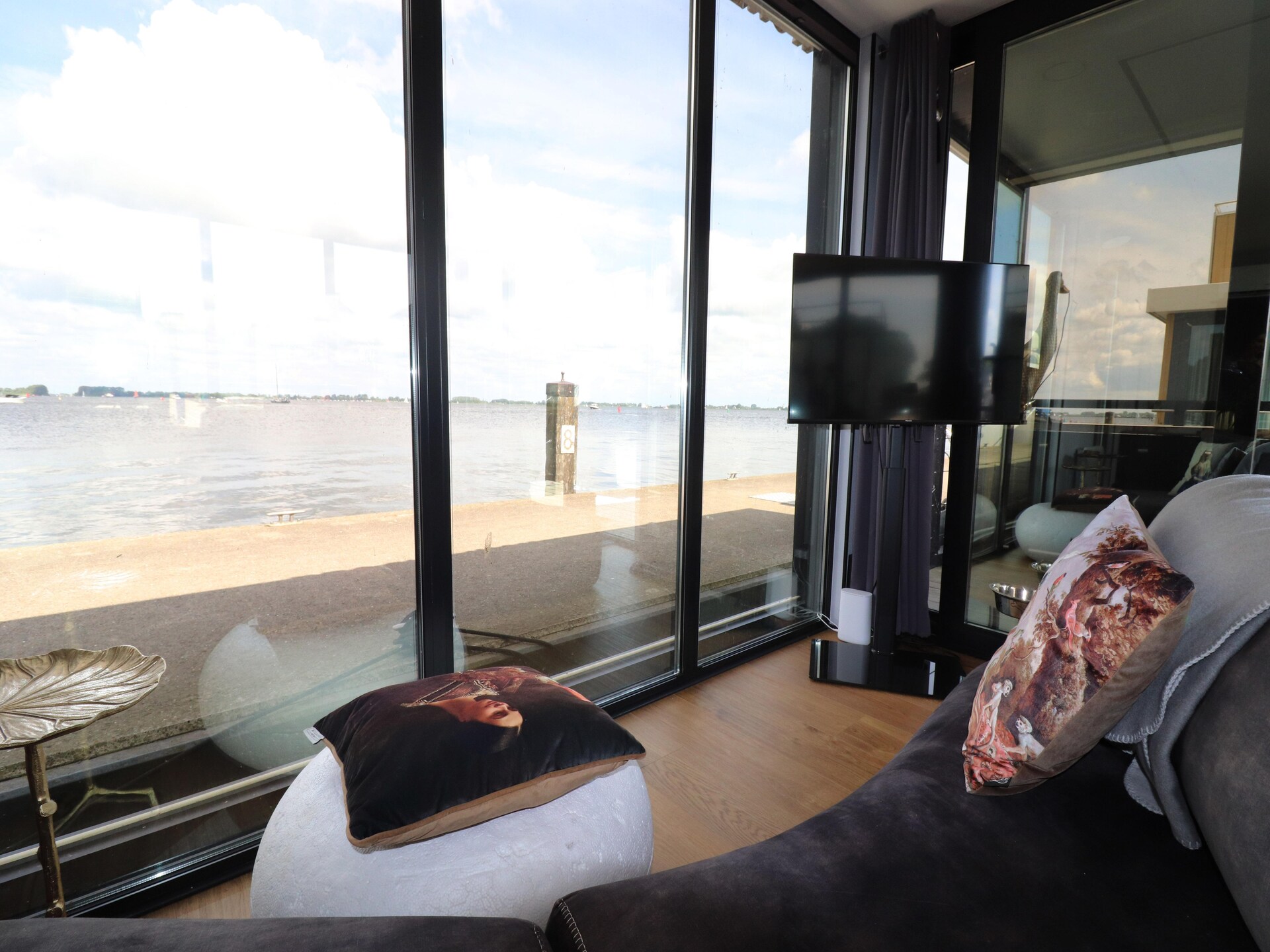 Luxe houseboat met sauna en dakterras op het Sneekermeer - foto 19