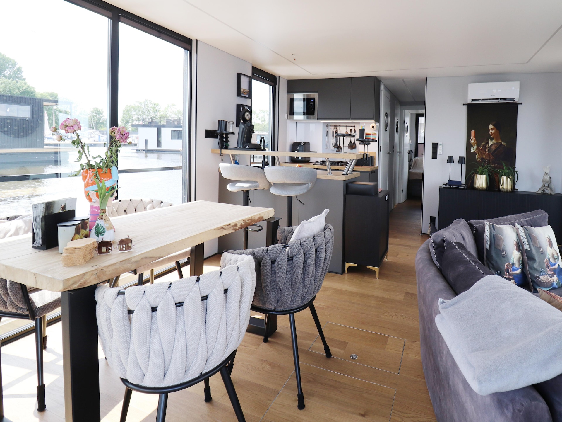Luxe houseboat met sauna en dakterras op het Sneekermeer - foto 3