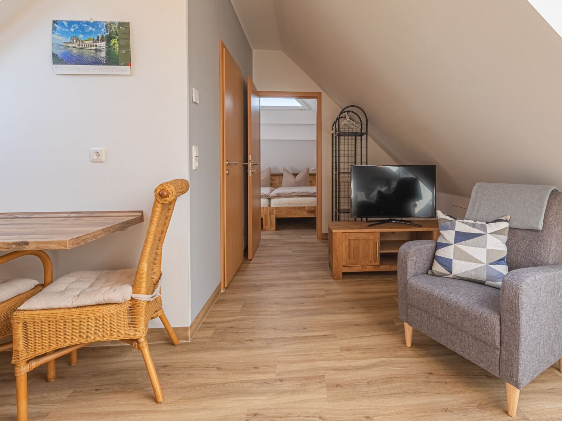 Licht modern appartement met vrij uitzicht op de natuur bij Waren - foto 19