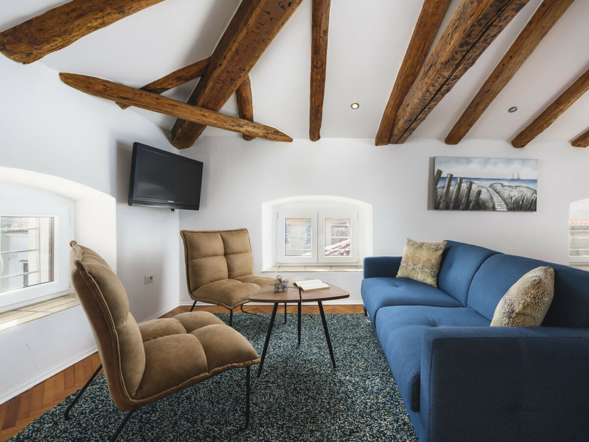 Urban Loft Marafor: Modern zolderappartement aan historisch plein in Poreč - foto 5