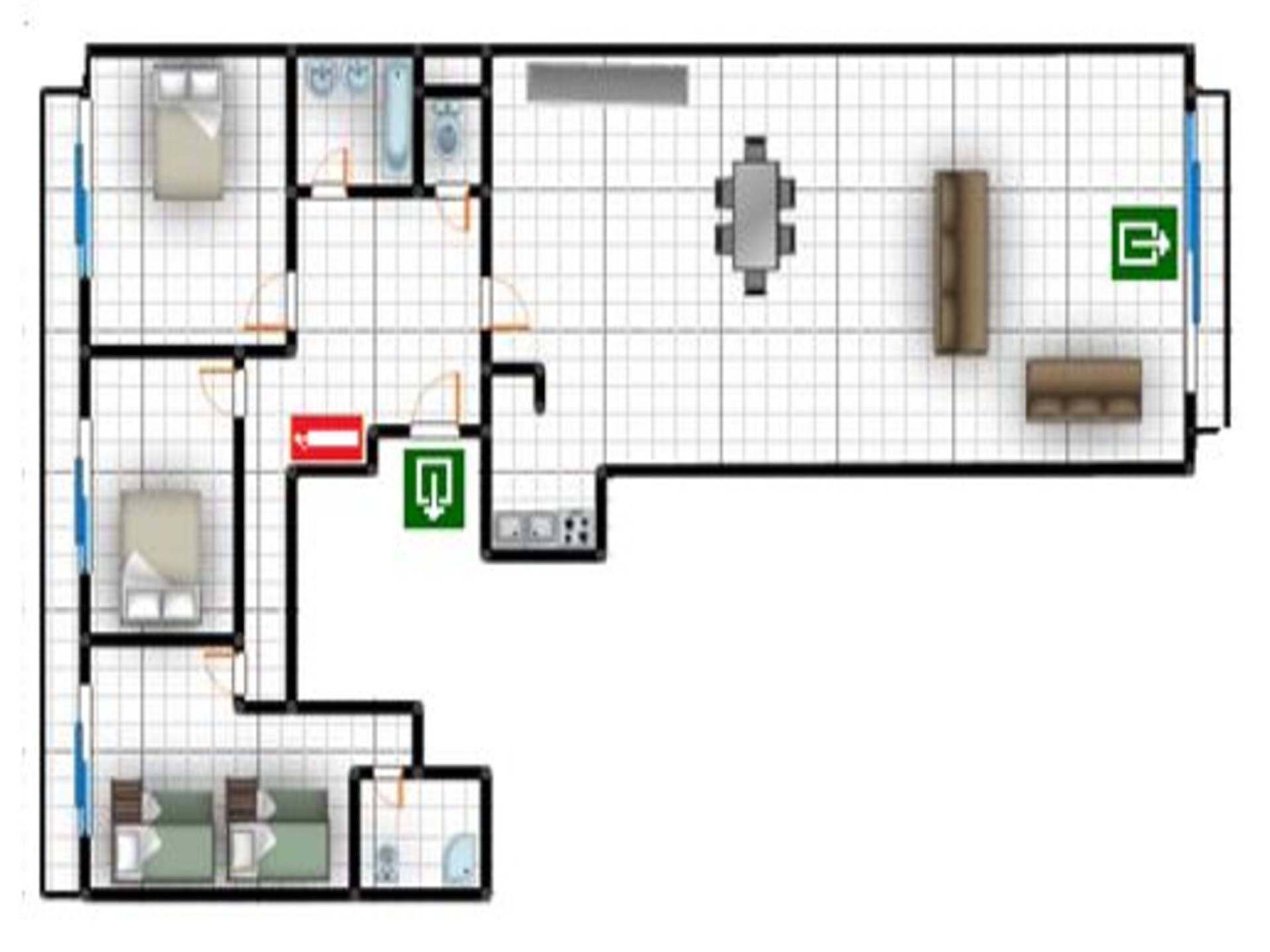 Zeezichtappartement met terrassen voor 8 personen in Middelkerke - foto 25