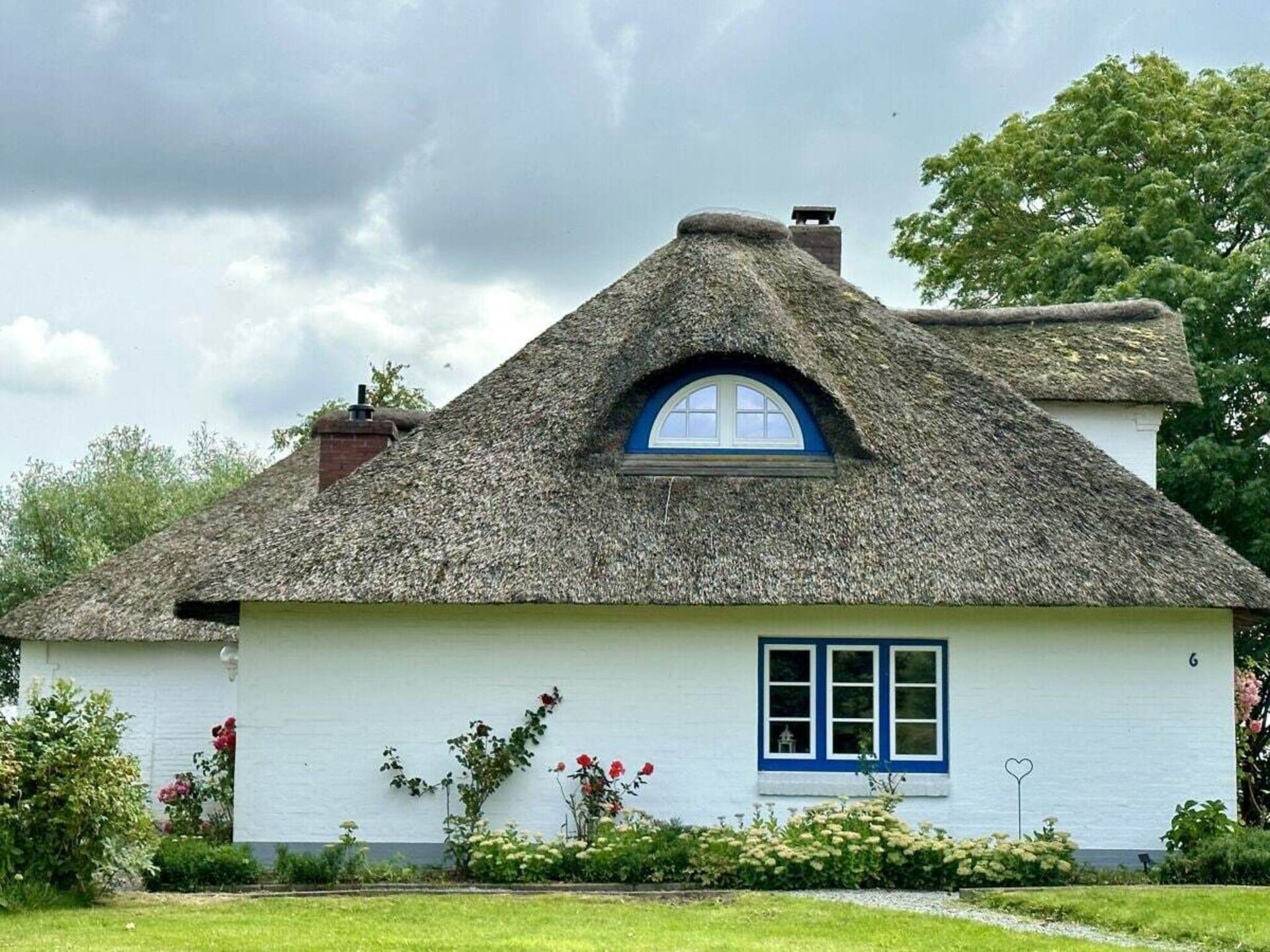 Deichgut: Luxe rietgedekt vakantiehuis voor 8 personen bij de Noordzee - foto 7