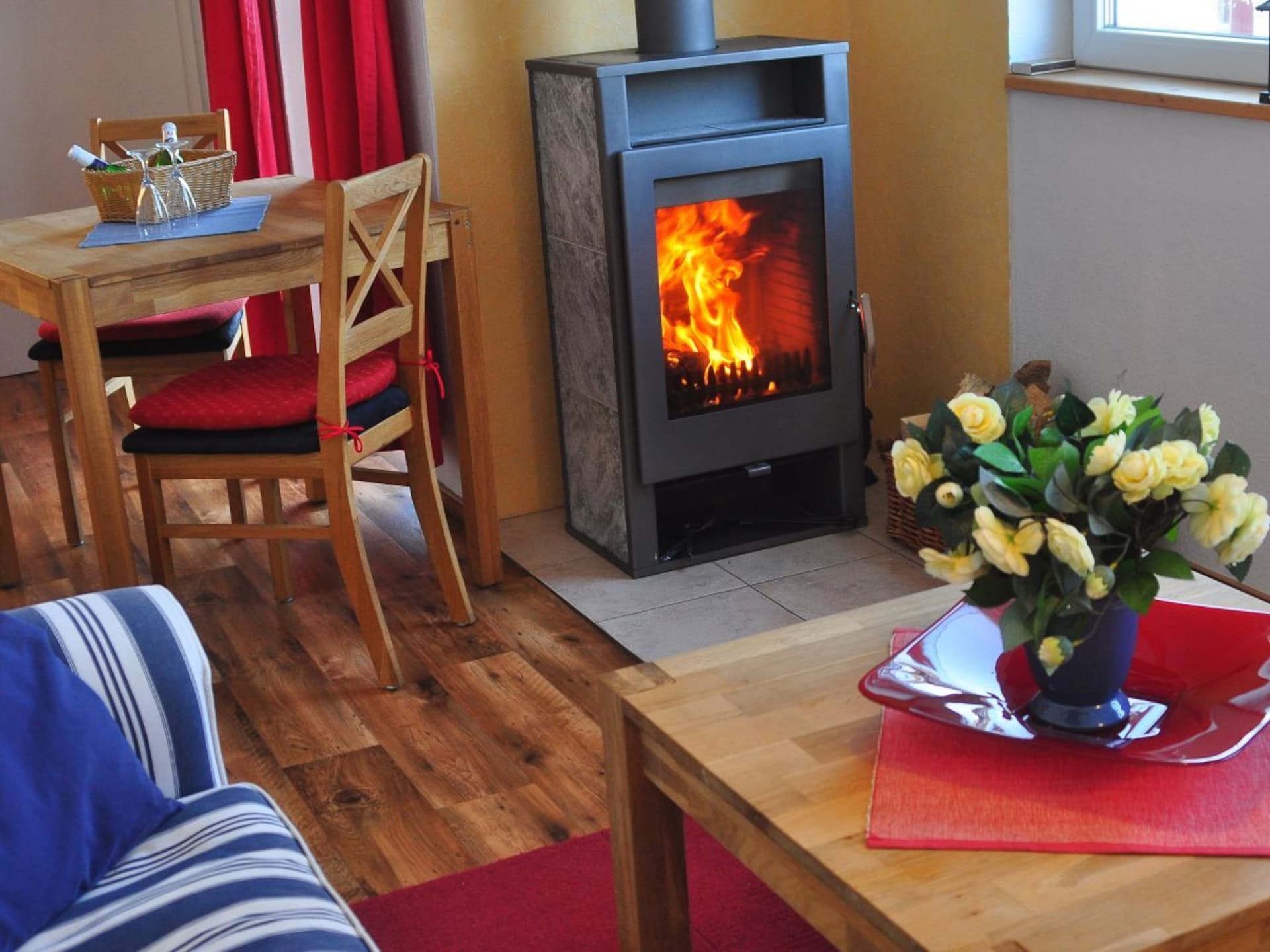 Romantisch appartement aan de Plauer See met balkon en open haard - foto 10