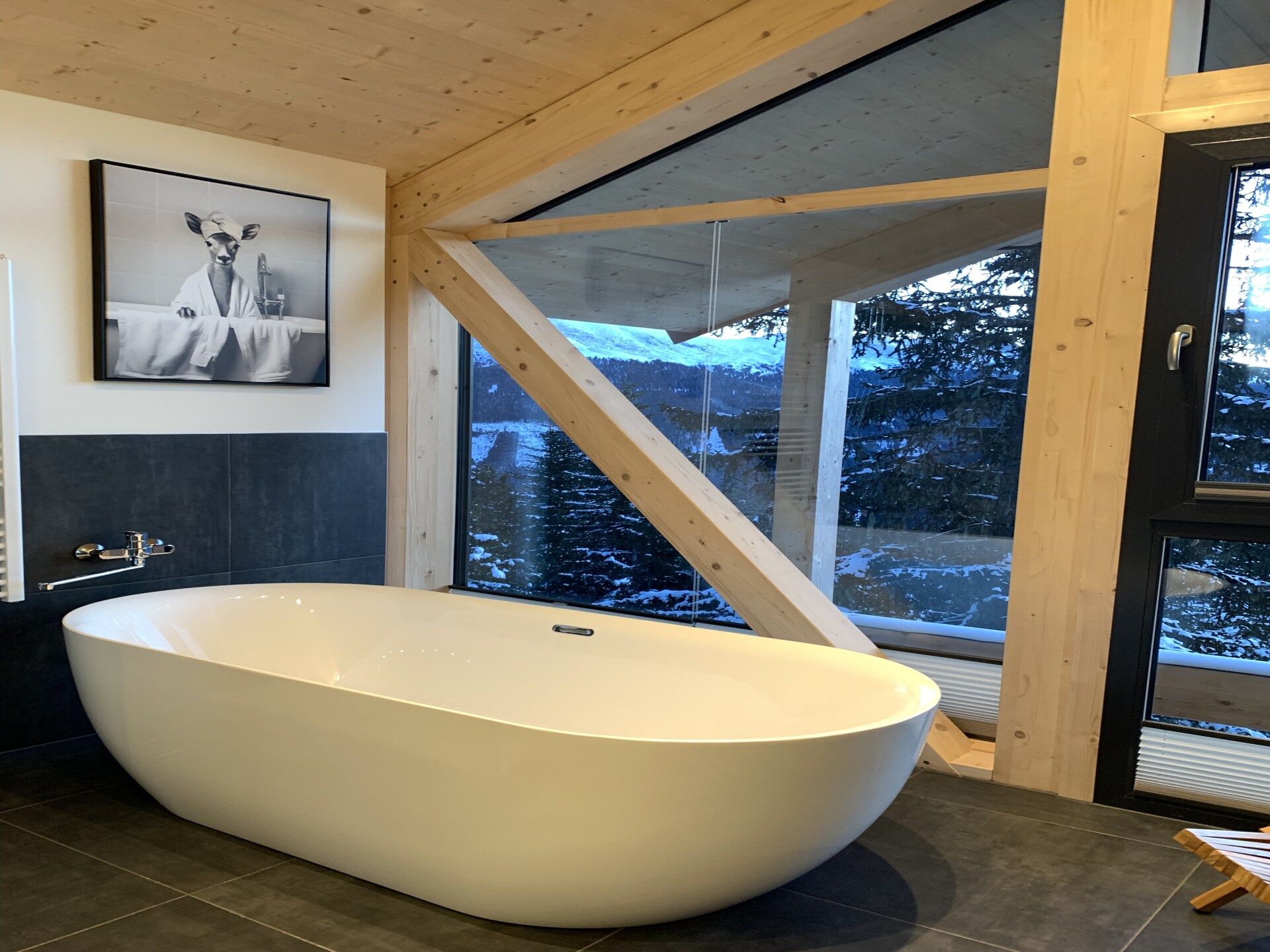 Ruim houten chalet voor 8 personen met sauna op 1800 meter hoogte in Turrach - foto 8