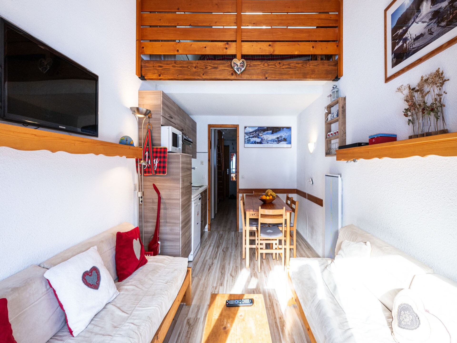 Grand Morillon N°404: knus appartement op 30 meter van de piste in Morillon - foto 7