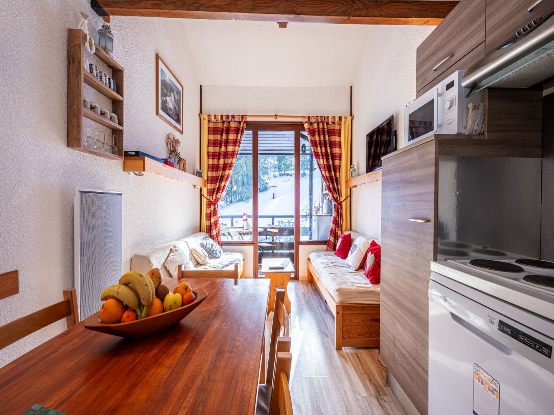 Grand Morillon N°404: knus appartement op 30 meter van de piste in Morillon - foto 9