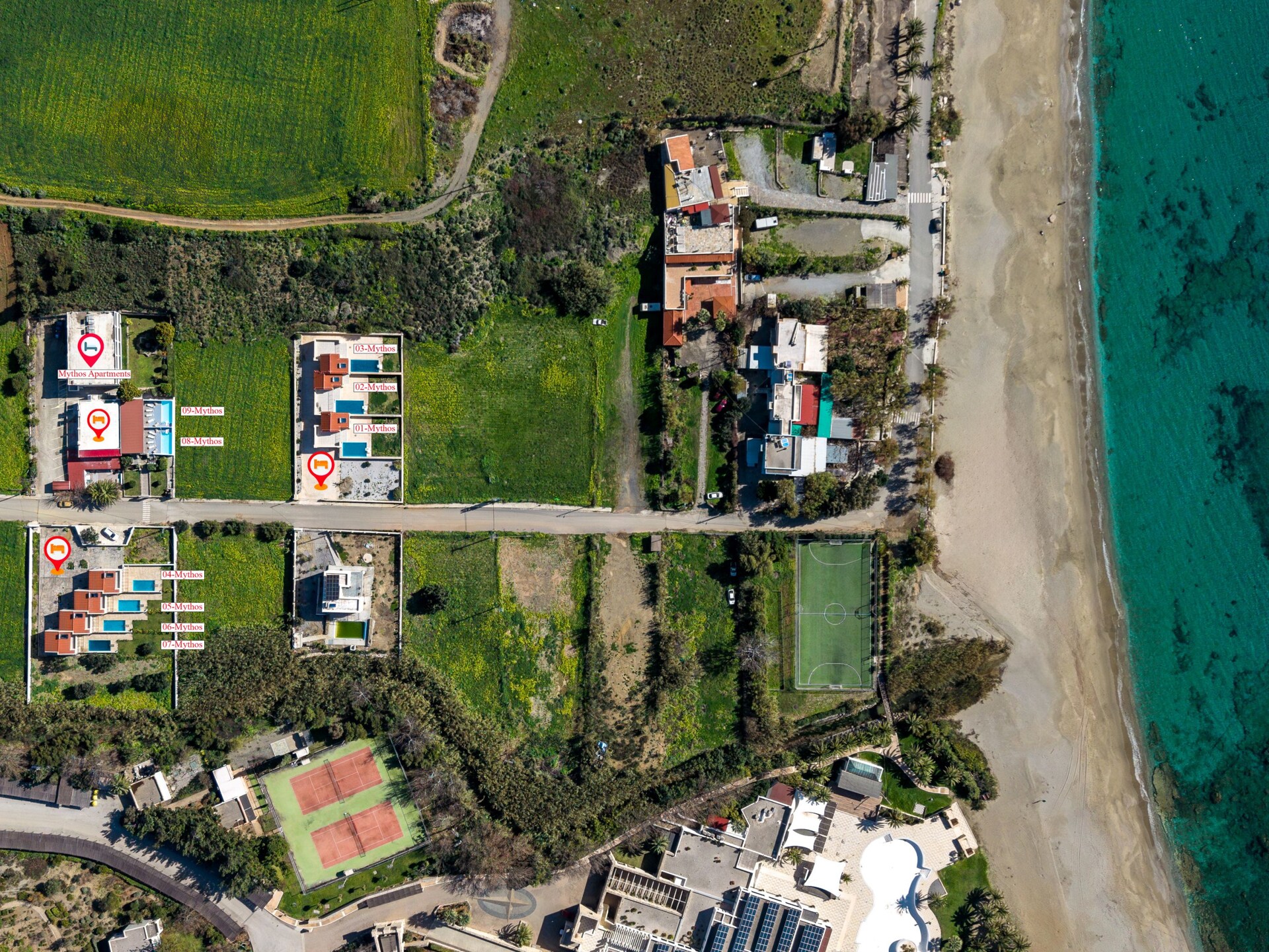 Elegante villa met privézwembad op 250 meter van het strand van Damnoni - foto 30