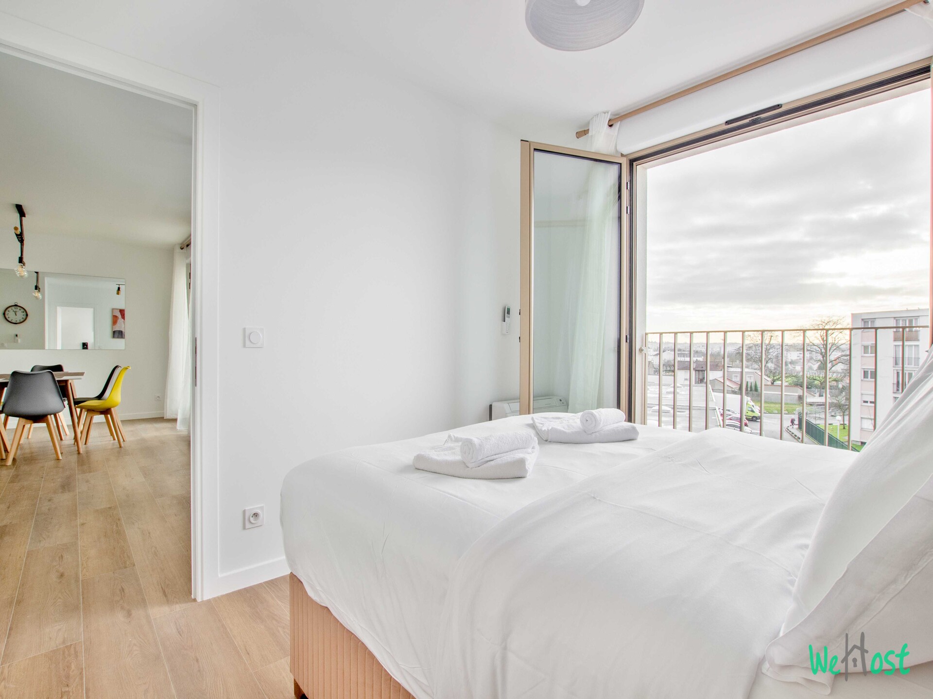 Licht appartement met balkon nabij Parijs en Disneyland - foto 9