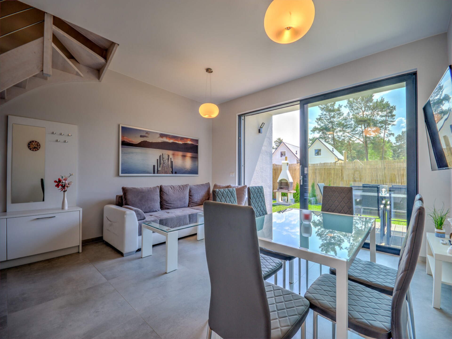Modern vakantiehuis voor 6 in het bos, 200m van strand Pobierowo - foto 9