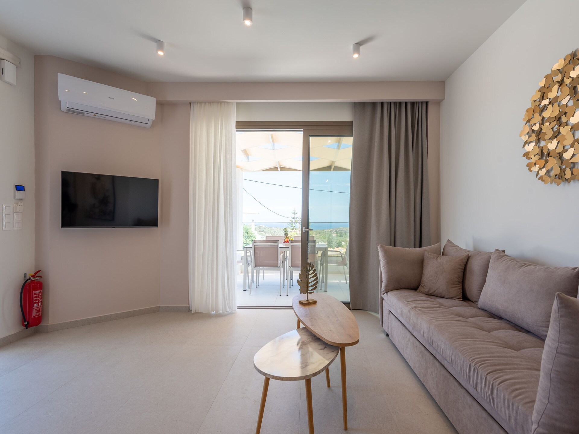 Privézwembad en panoramisch zeezicht in villa in Rethymno - foto 10