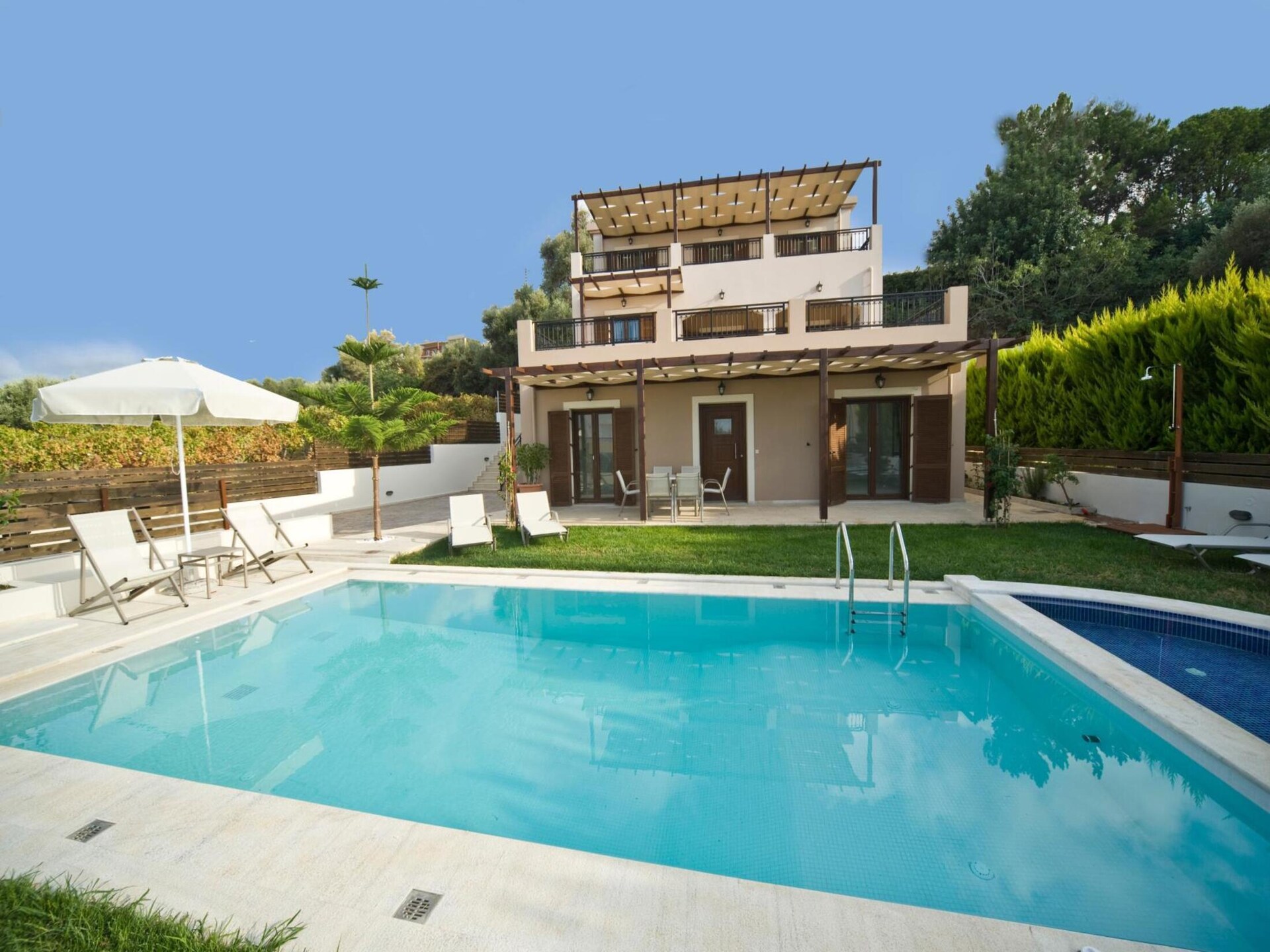 Villa Orsalia: Ruim vakantiehuis met privézwembad en zeezicht bij Rethymnon - foto 1
