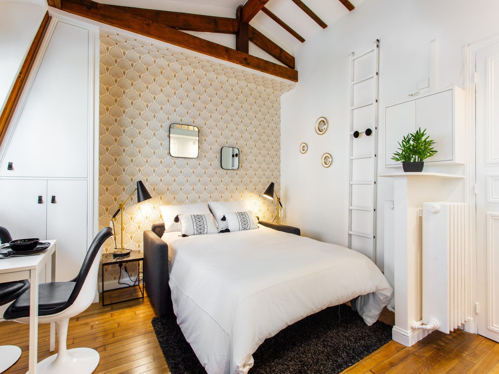 Elegante studio in La Muette, Parijs – Uitzicht op de Eiffeltoren - foto 3