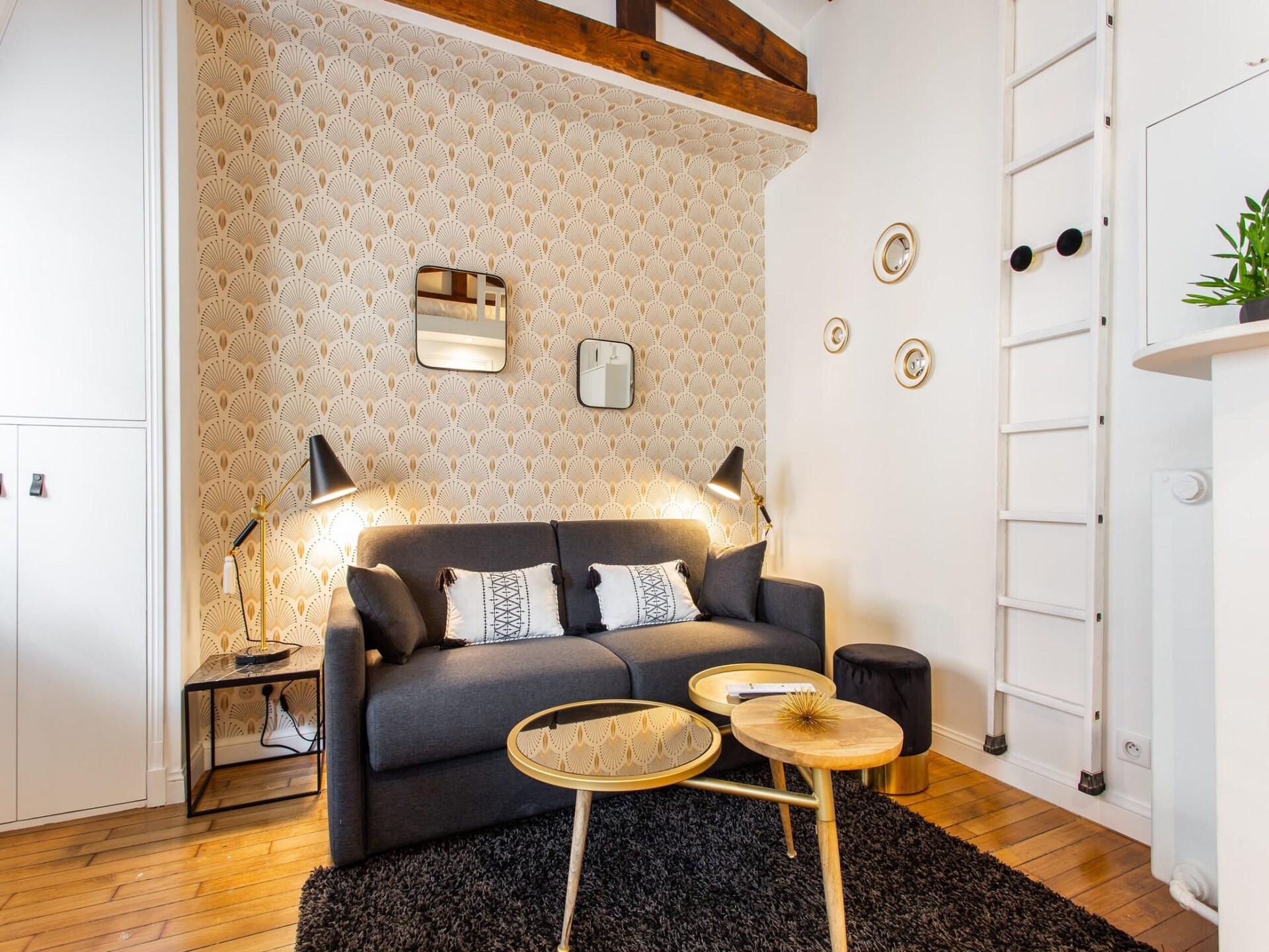 Elegante studio in La Muette, Parijs – Uitzicht op de Eiffeltoren - foto 6
