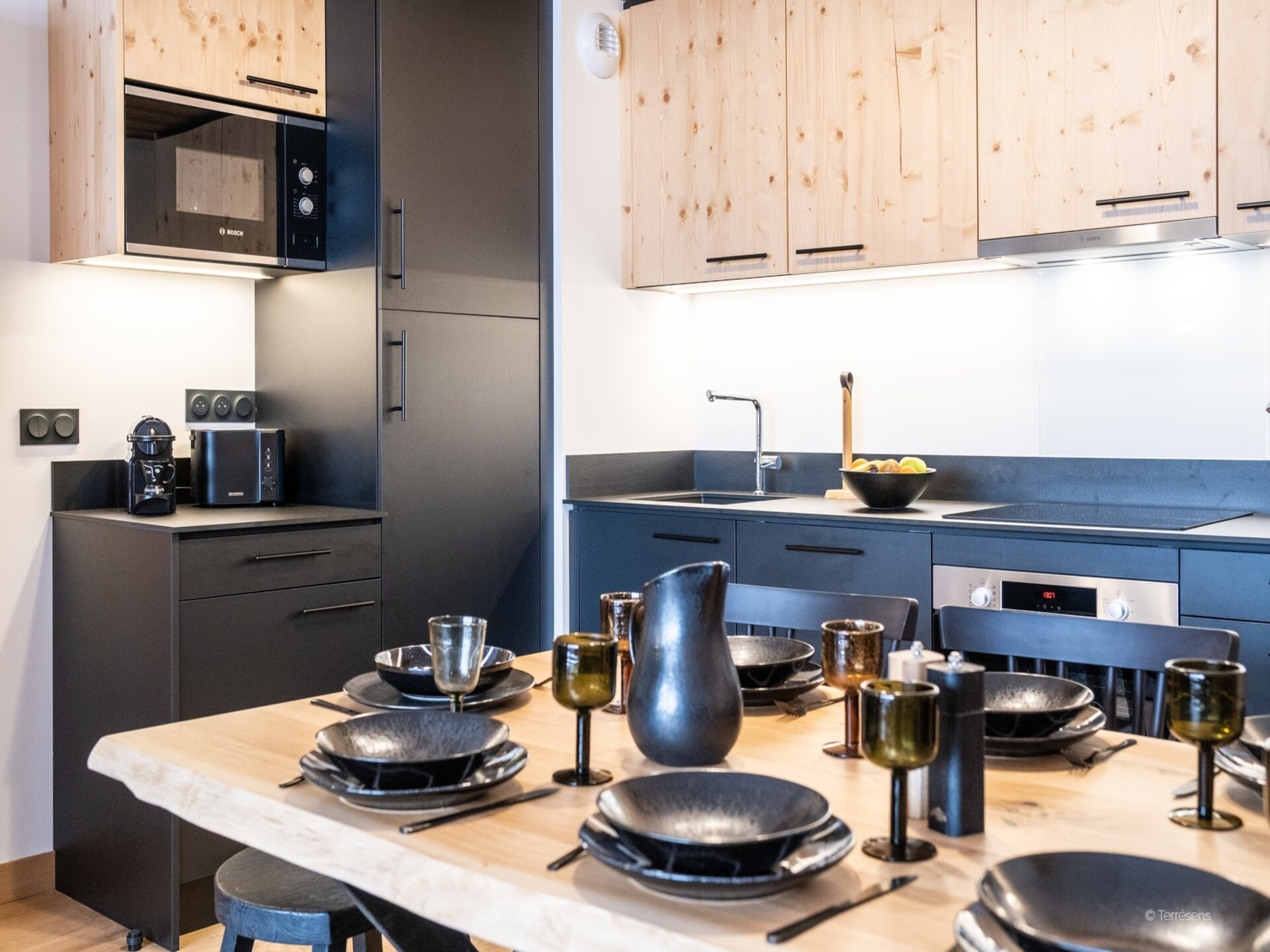 Ruim 8-persoons appartement in La Chapelle d'Abondance met balkon en bergzicht - foto 23