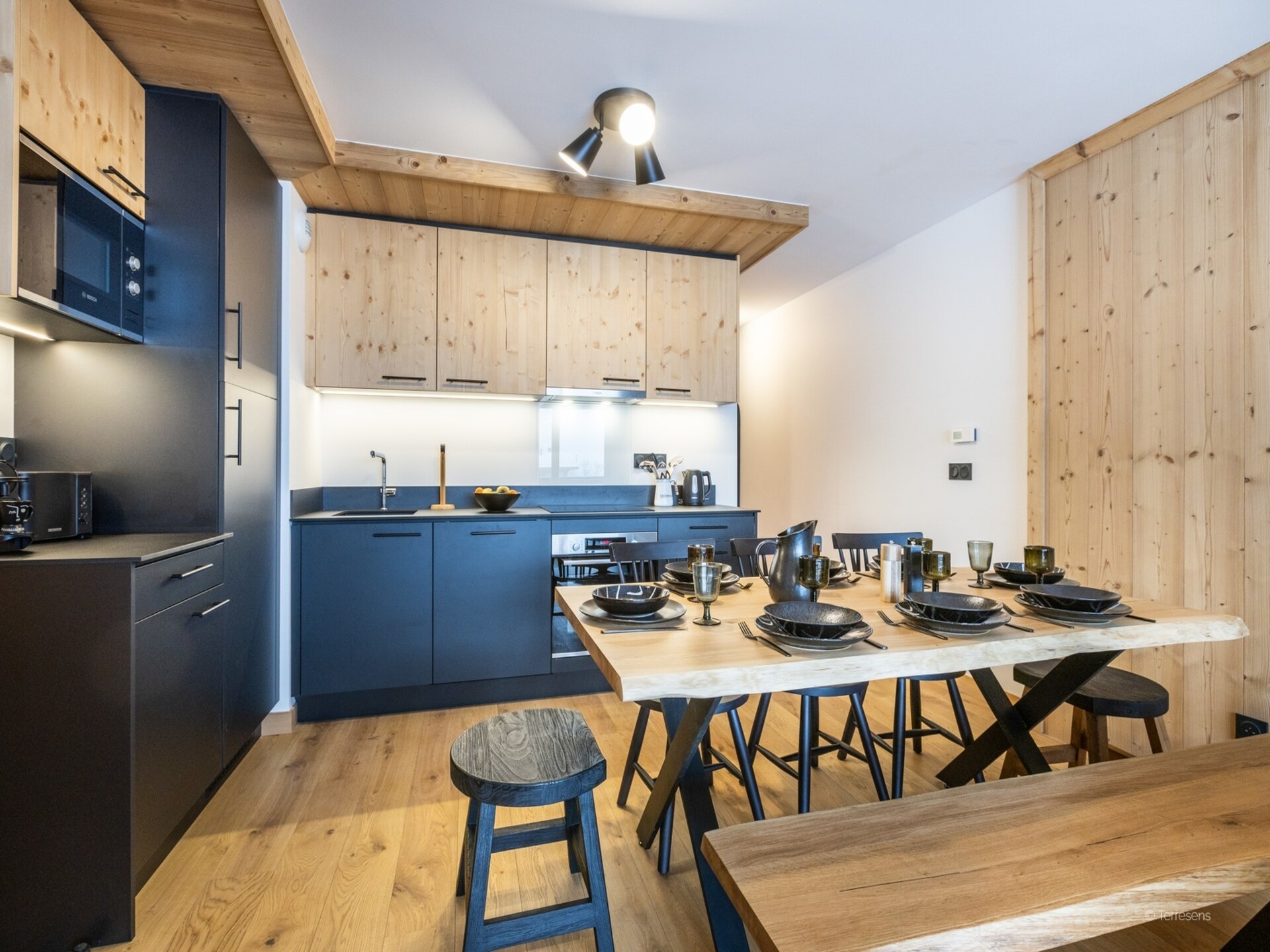 Ruim 8-persoons appartement in La Chapelle d'Abondance met balkon en bergzicht - foto 24
