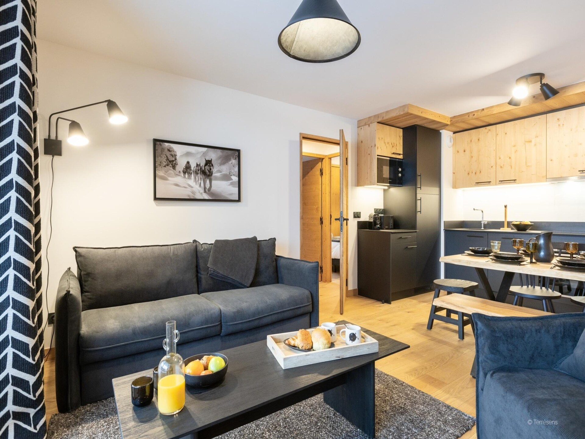 Ruim 8-persoons appartement in La Chapelle d'Abondance met balkon en bergzicht - foto 7