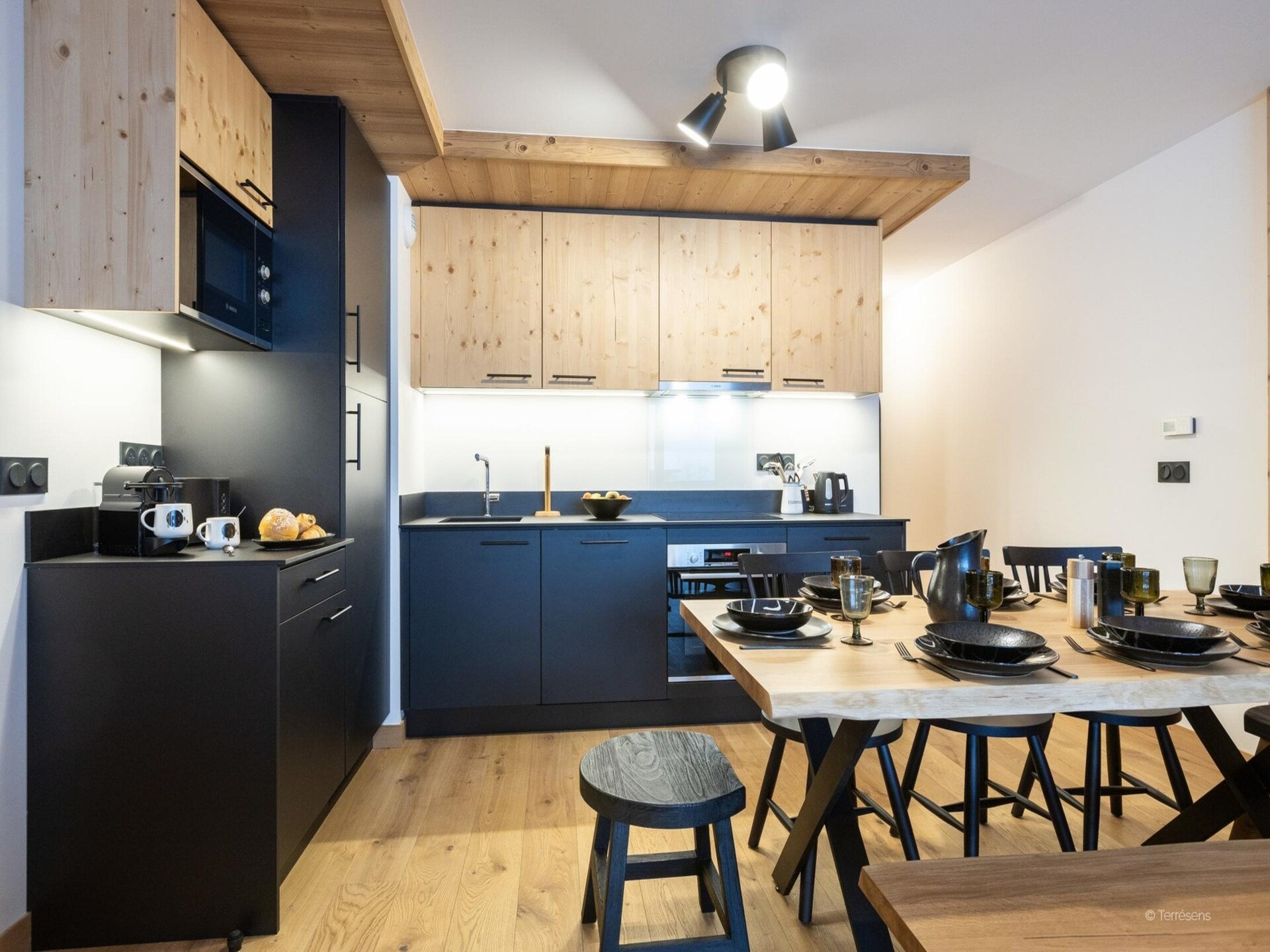 Ruim 8-persoons appartement in La Chapelle d'Abondance met balkon en bergzicht - foto 8