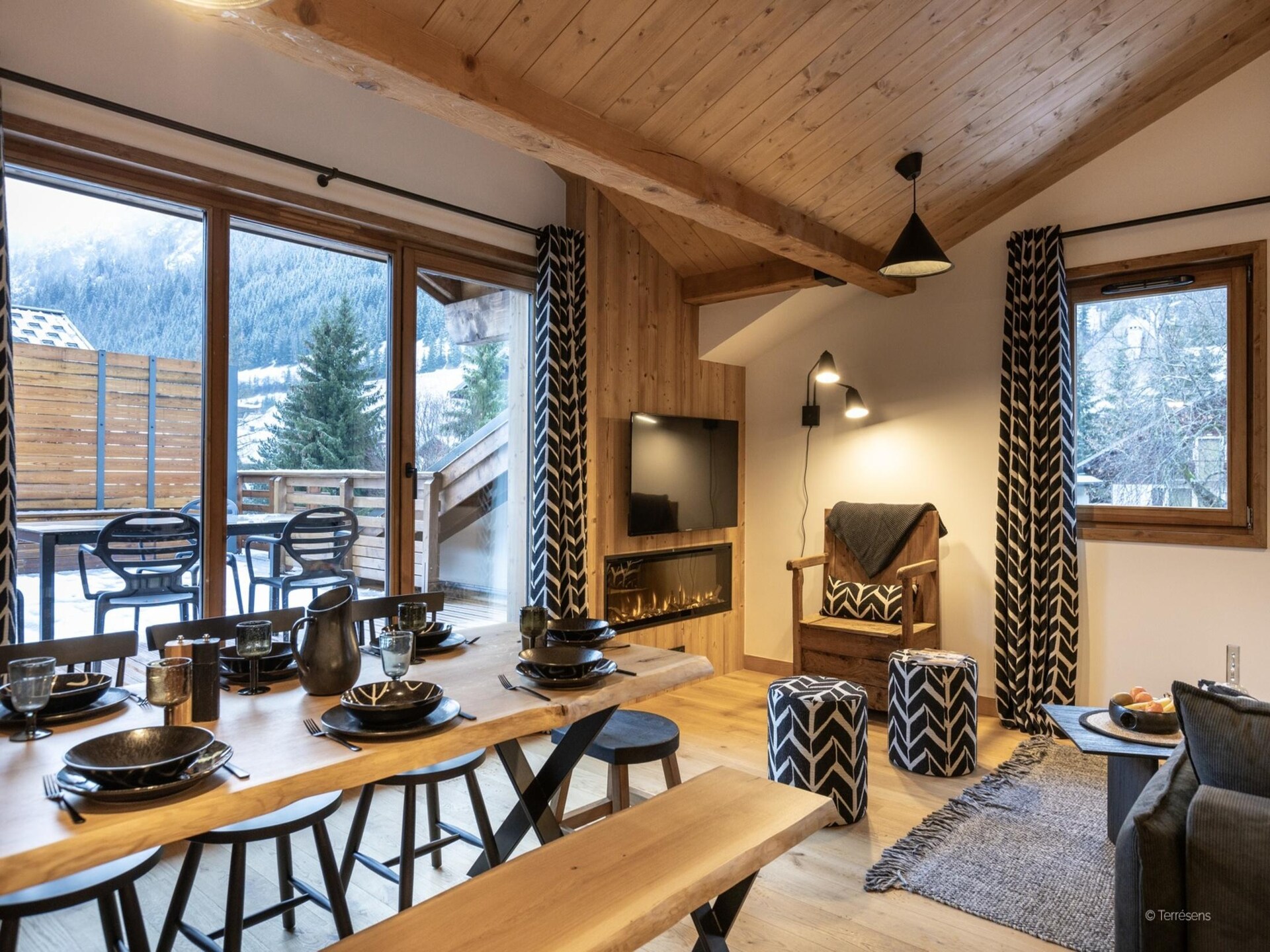 Ruim appartement 10p in La Chapelle d'Abondance, direct aan de piste - foto 1